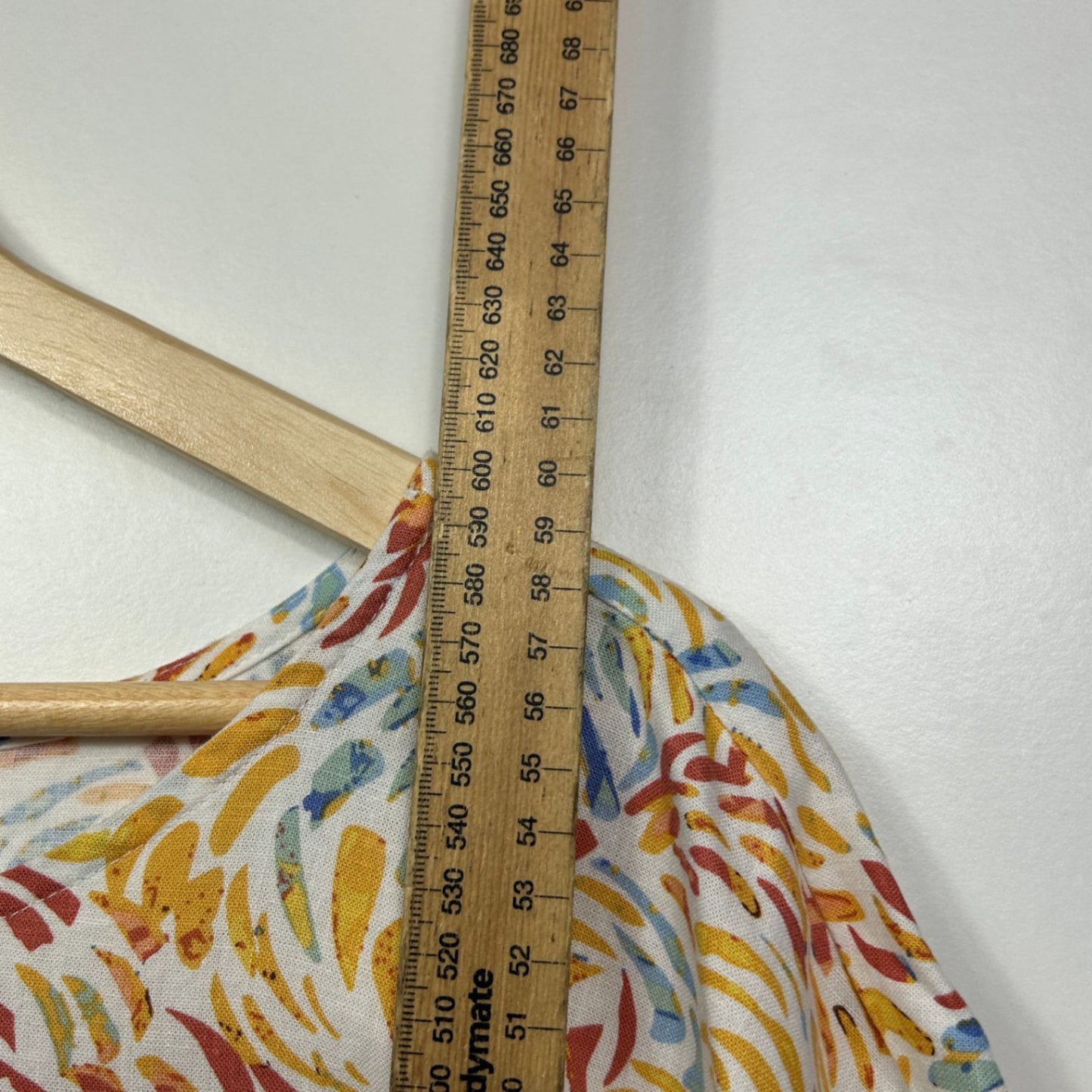 Suzanne Grae Linen Multicoloured Short Sleeve Top Size 14