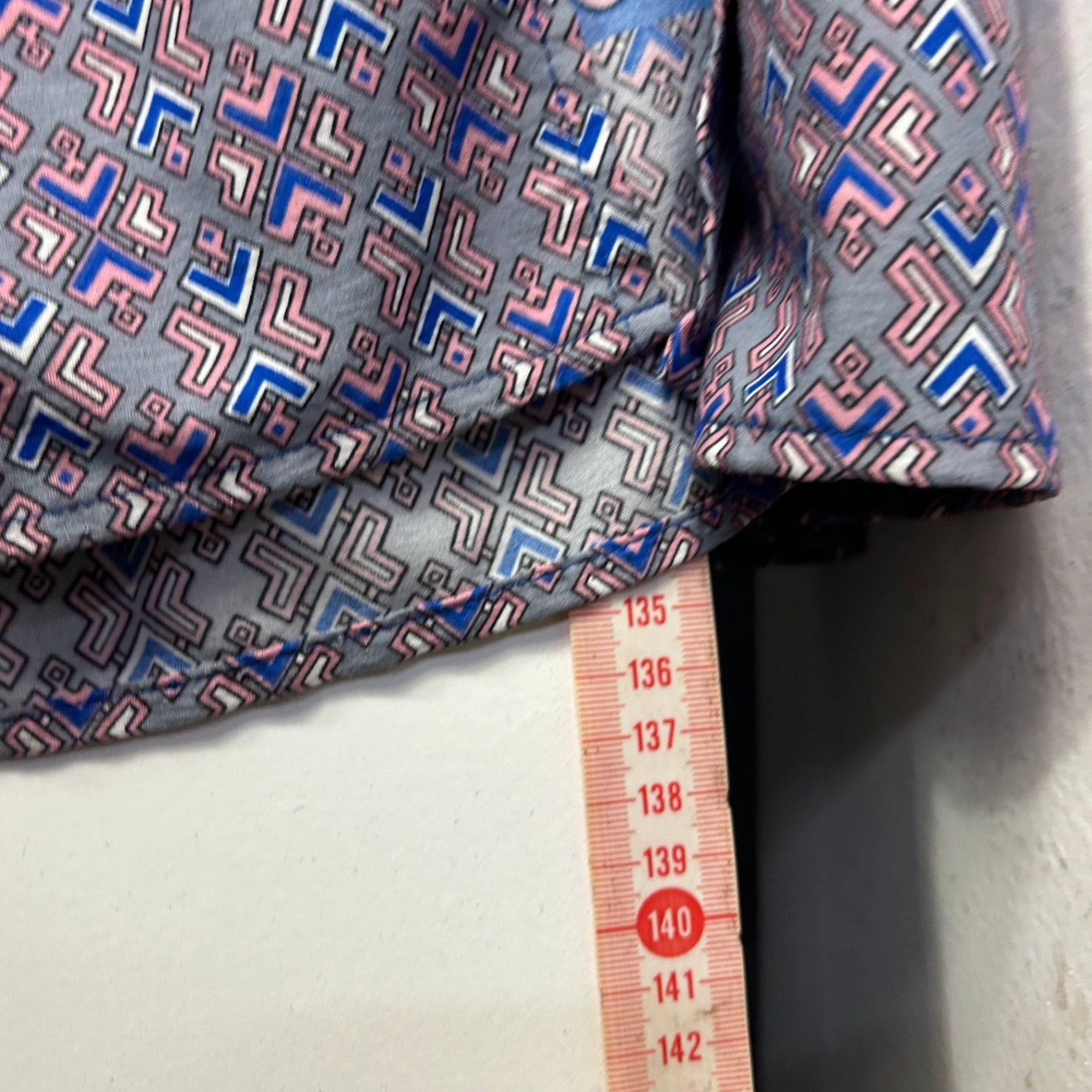 Emery Rose Blue Short Sleeve Boho Floral Maxi Dress Size L 14