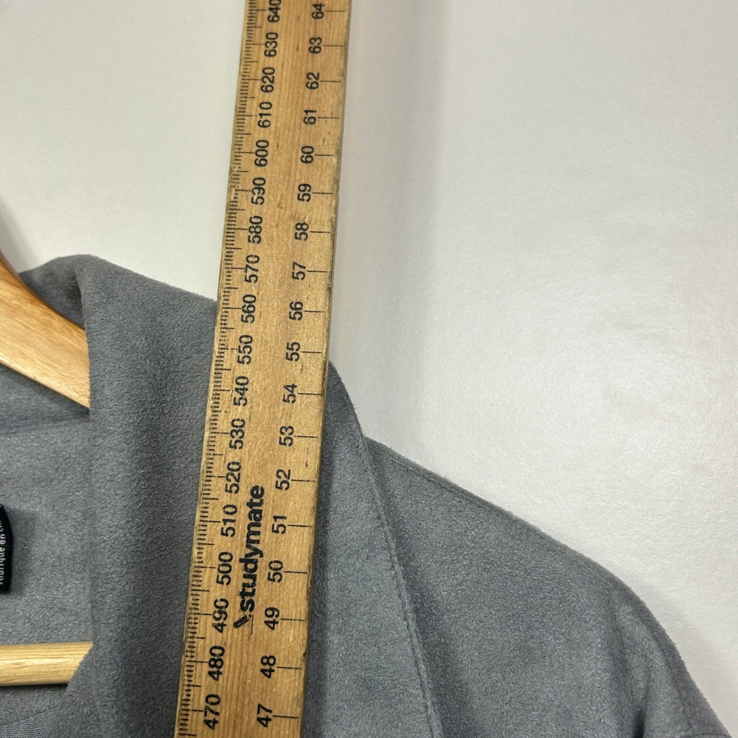 MINKPINK Faux Suede Fringe Grey Western Boho Cropped Jacket Size Large