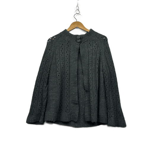 Millers Black Metallic Cape Cardigan Jumper Size XL 16