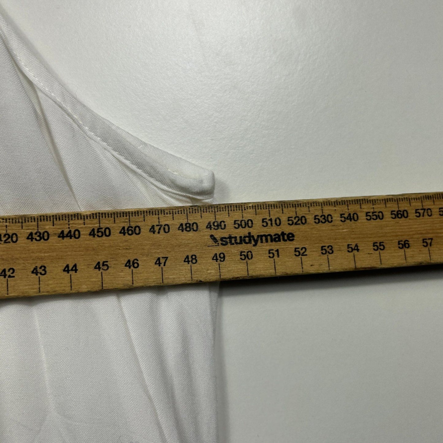 Rockmans White Viscose Sleeveless Broderie Boho Maxi Dress Size 14