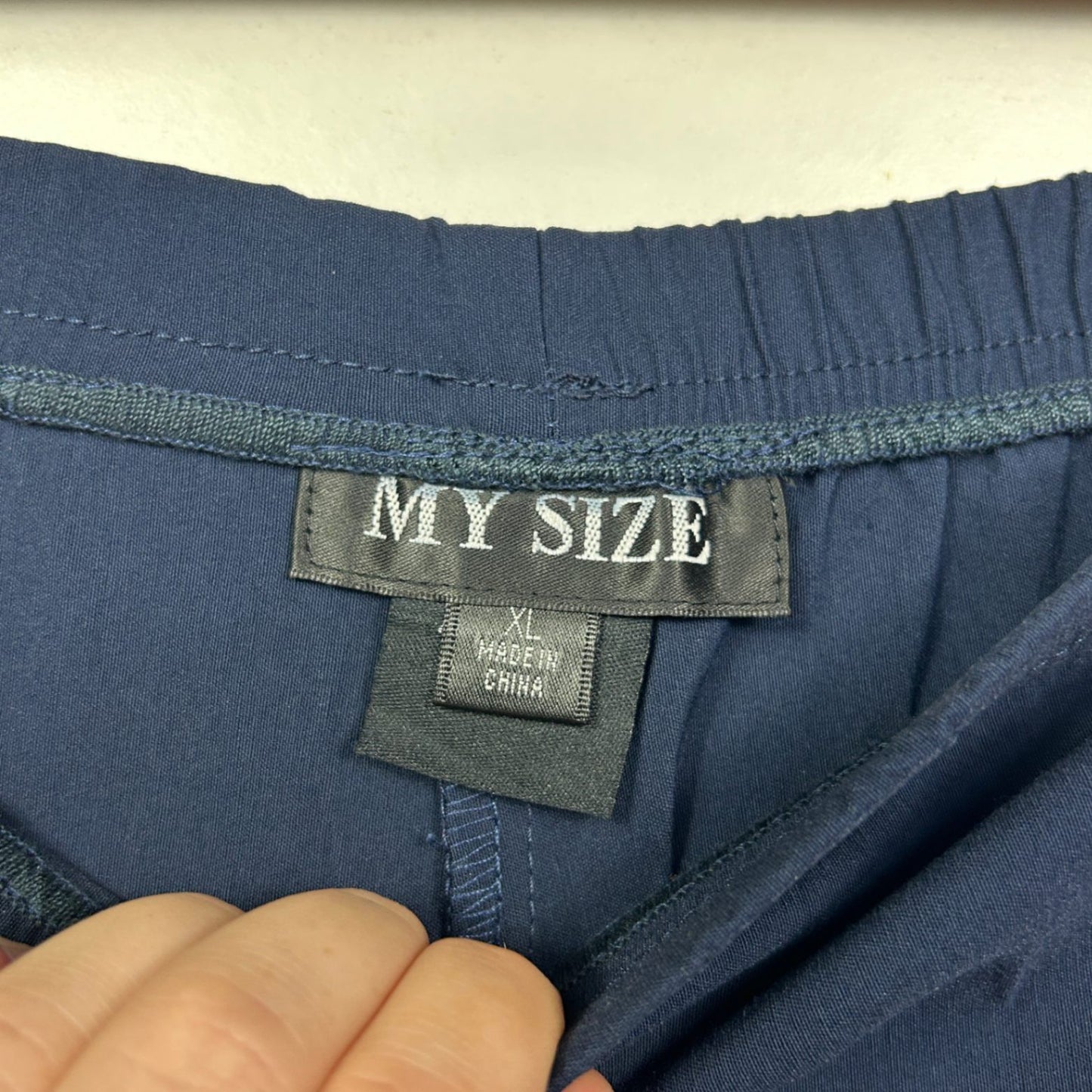 My Size Navy Blue Stretch Trousers Pants Size 22 24 XL Plus