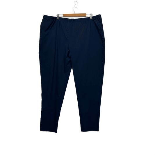 My Size Navy Blue Stretch Trousers Pants Size 22 24 XL Plus