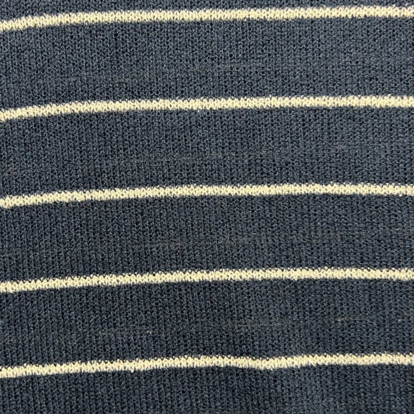 New Target Women's Navy Blue White Striped Short Sleeve Knit Top Size 16