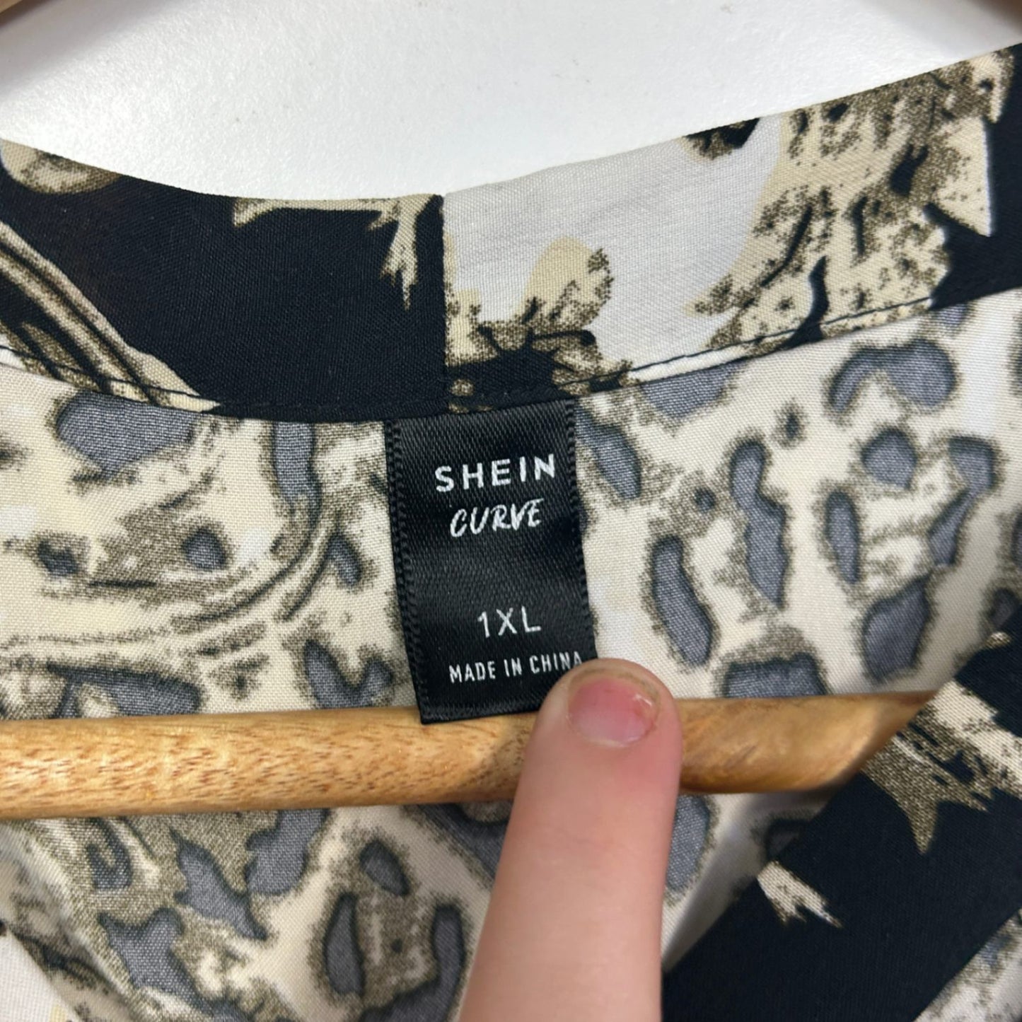 SHEIN Multicoloured Cold Shoulder Statement Top Size 1XL 16