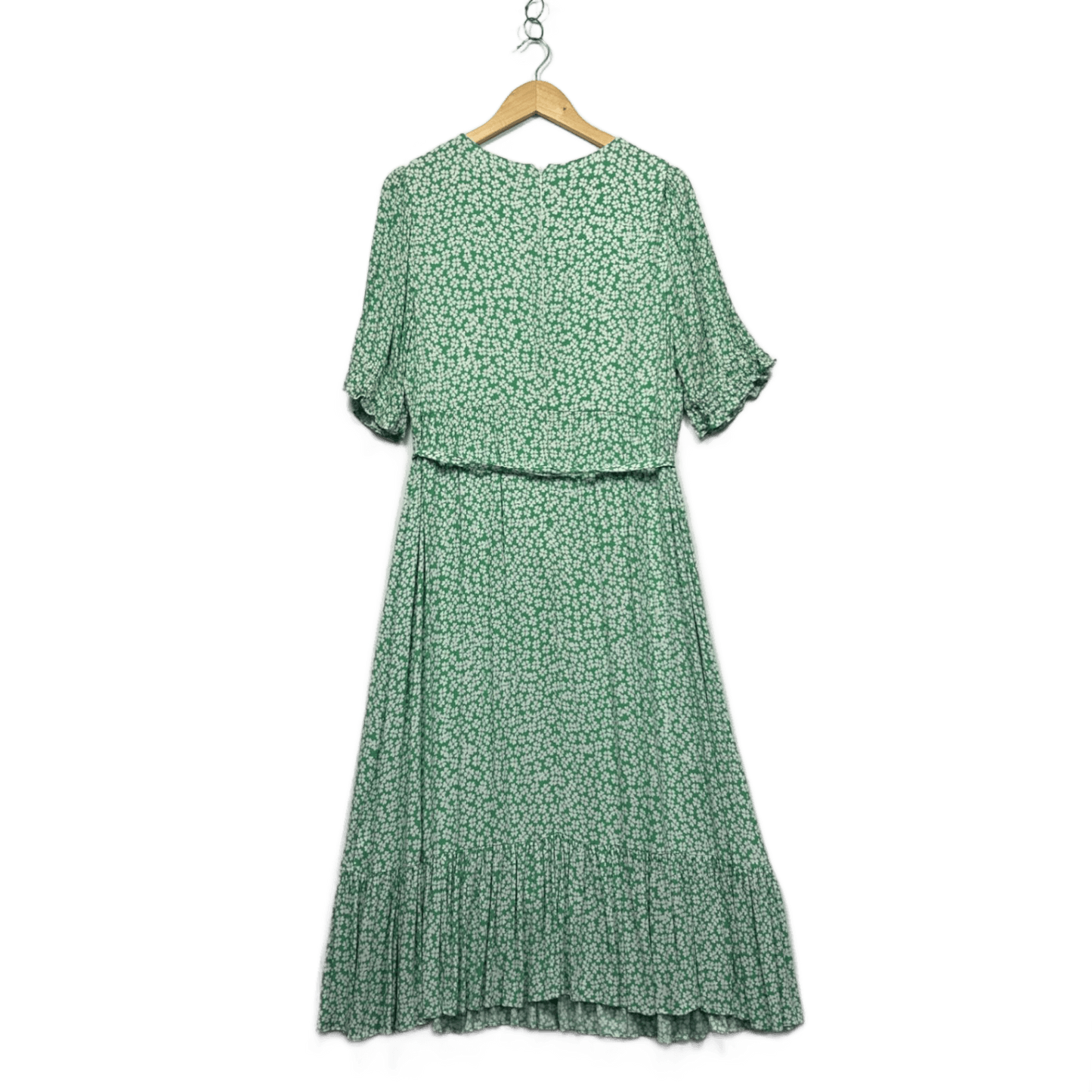 Forever New Green Floral Short Sleeve Maxi Dress Size 16