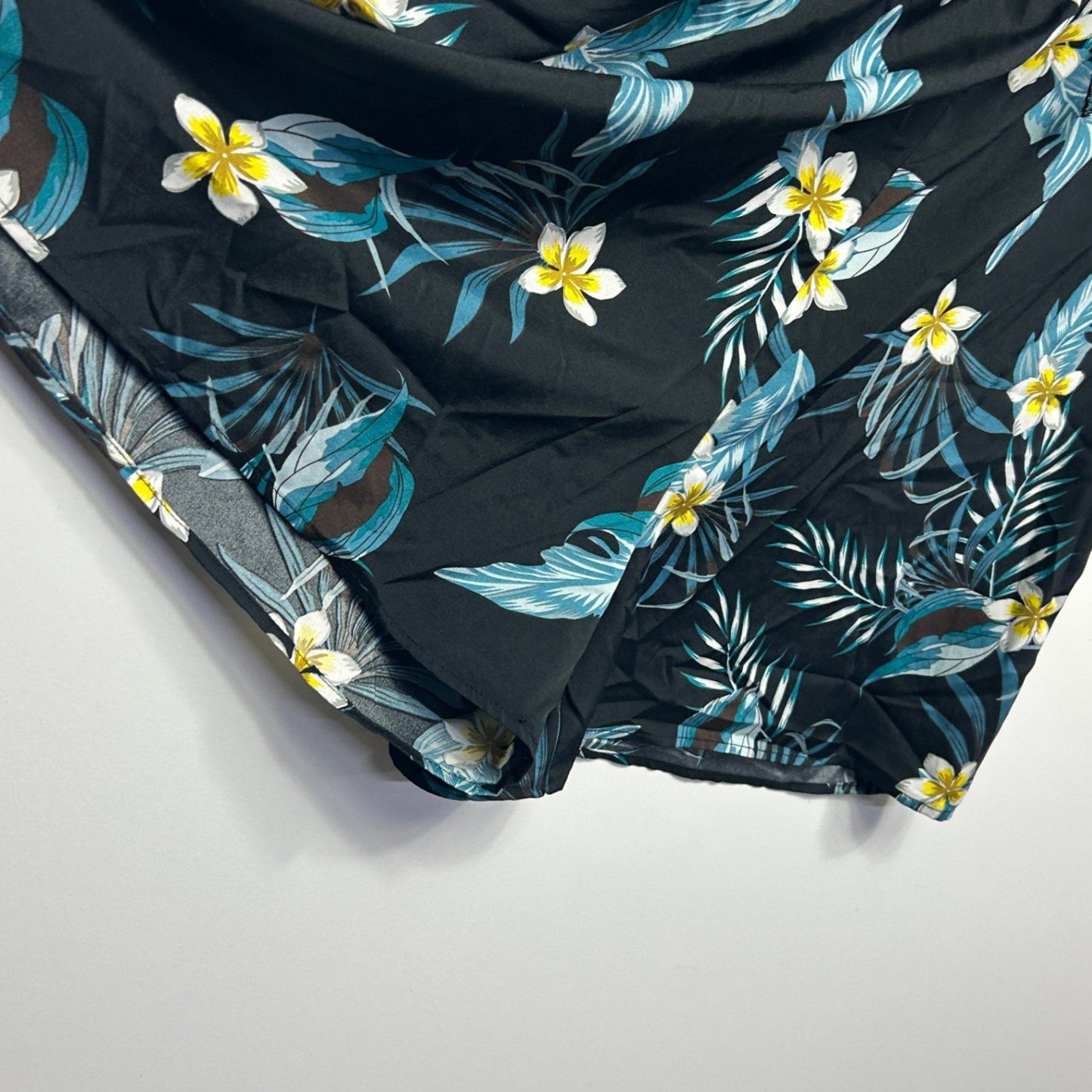 SHEIN Curve Black Floral Off Shoulder Short Sleeve Playsuit Romper 1XL 16