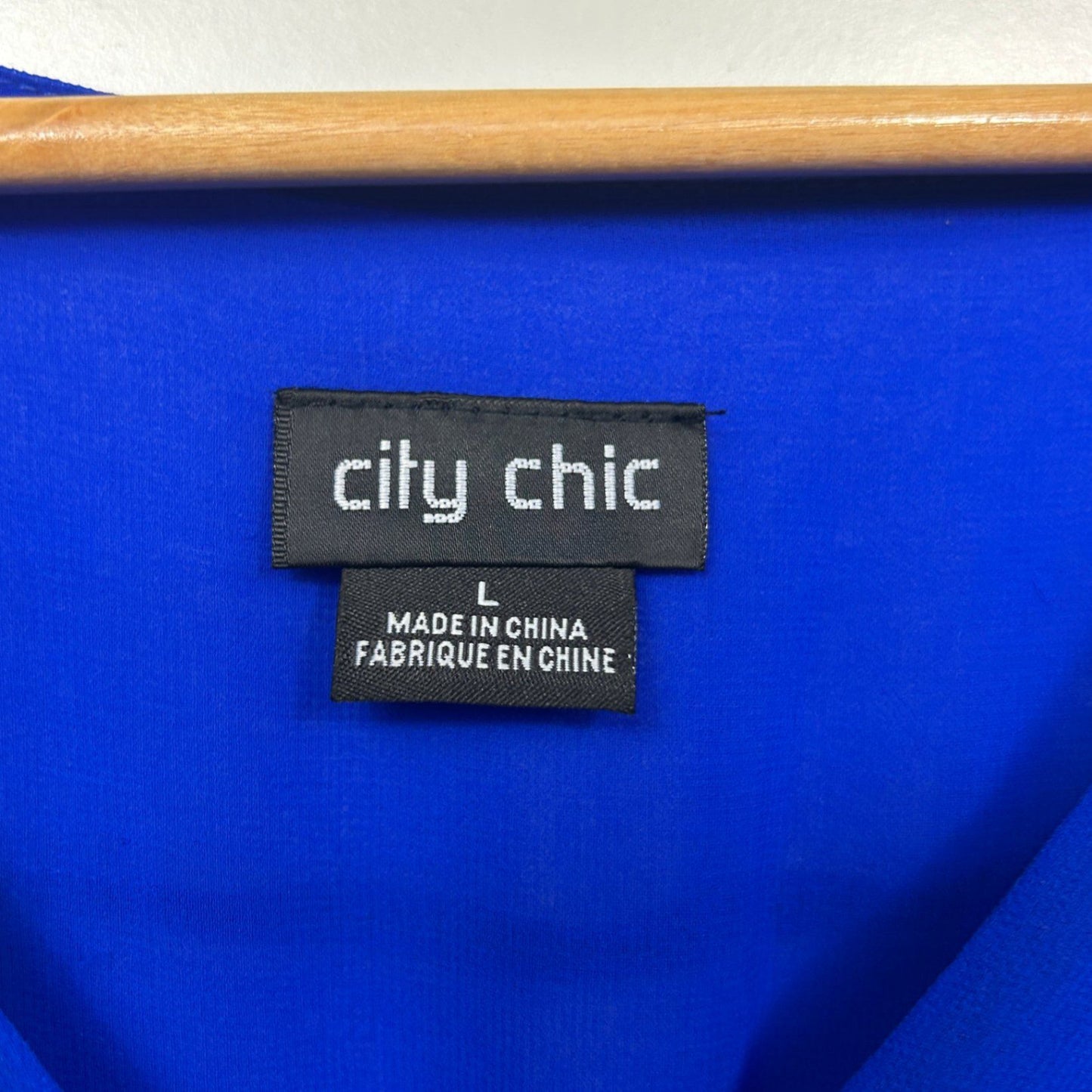 City Chic Womens Blue Batwing Sleeve Dress Size 20 Large Plus