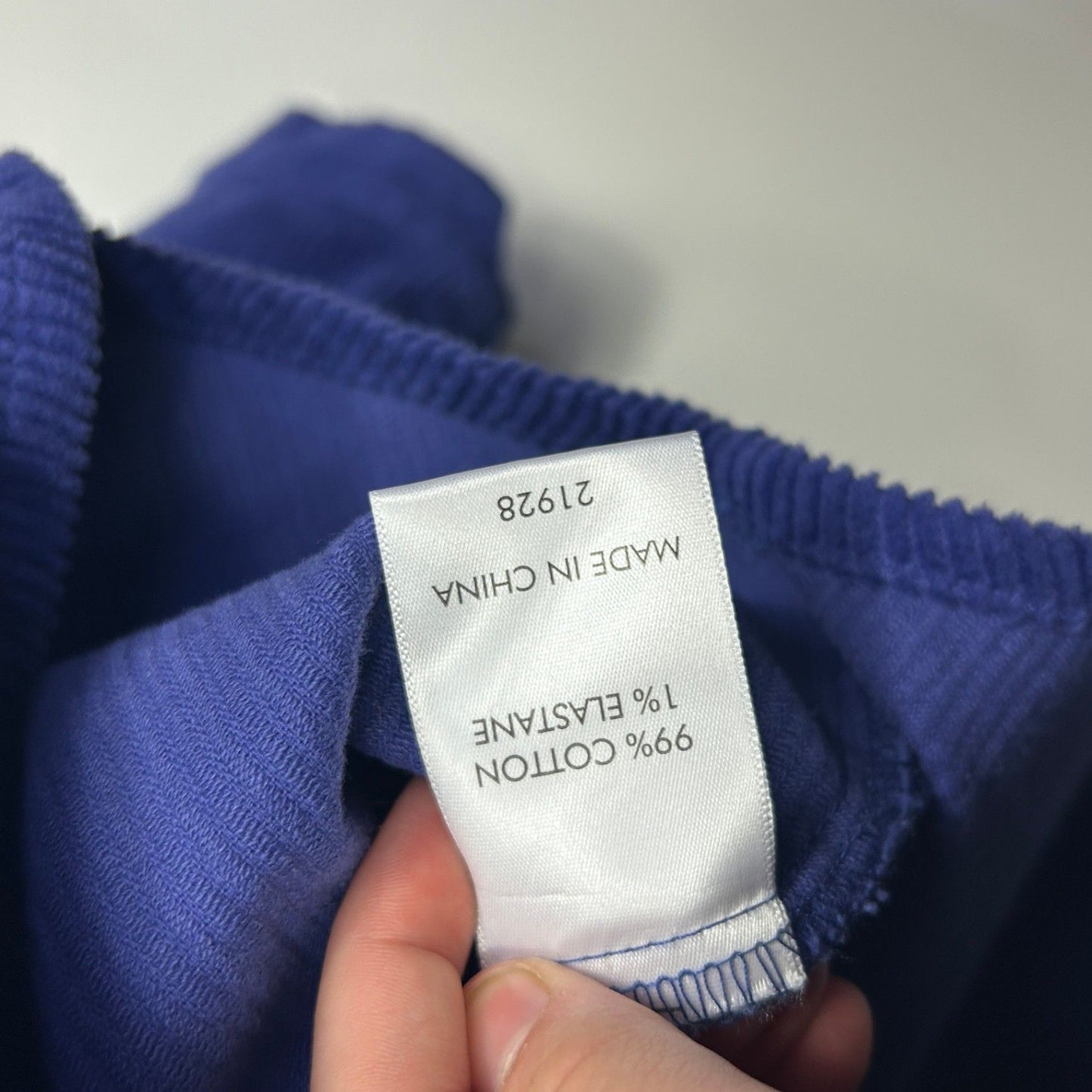 Suzanne Grae Corduroy Blue Long Sleeve Shirt Shacket Size XL