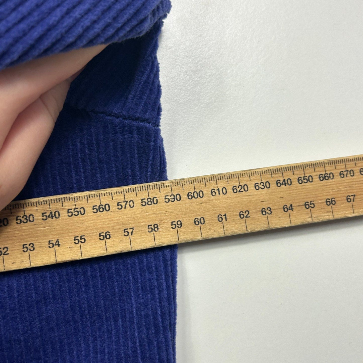 Suzanne Grae Corduroy Blue Long Sleeve Shirt Shacket Size XL