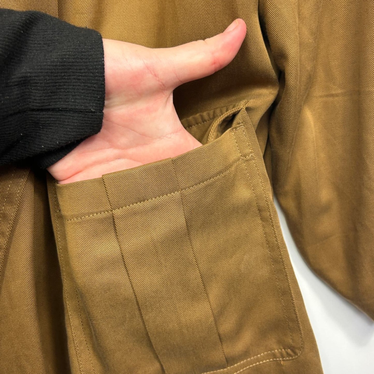 Beme Long Sleeve Lyocell Longline Waterfall Jacket Plus Brown Size 20