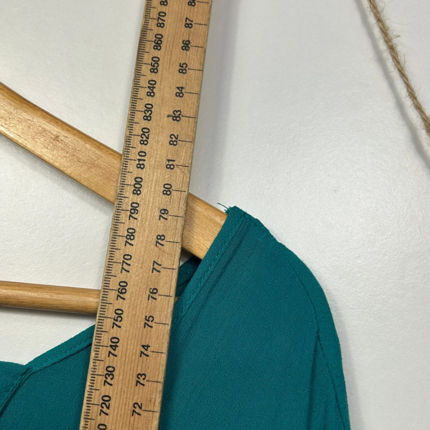 New Autograph Green Short Sleeve V-Neck Asymmetric Hem Tunic Top Size 16