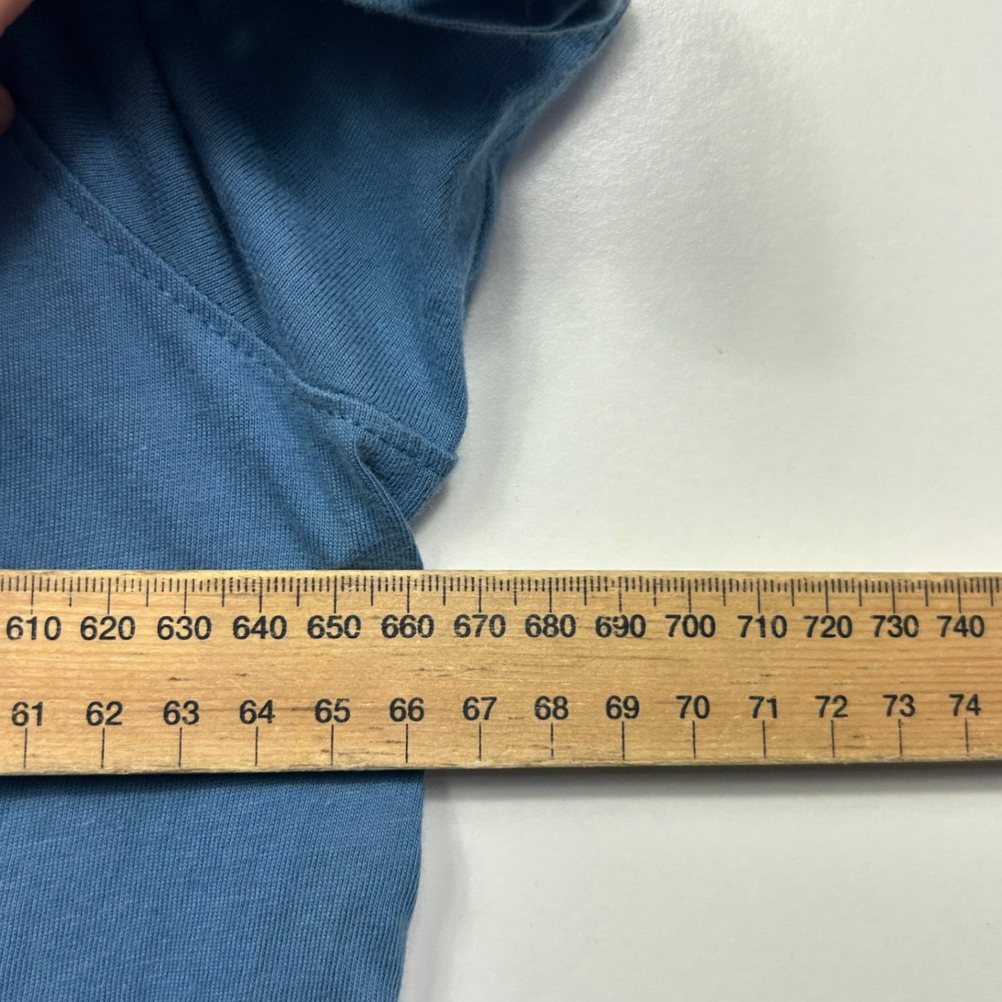 Johnny Bigg Men's Blue Crew Neck Short Sleeve Longline Tee T-Shirt Size 4XL