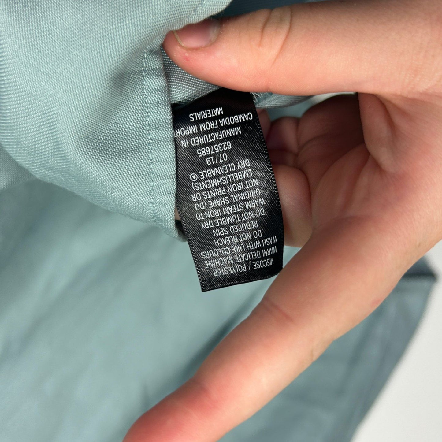 Dannii Minogue Green Short Sleeve Fitted Top Size 16P Petites