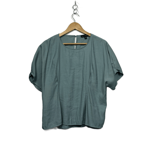 Dannii Minogue Green Short Sleeve Fitted Top Size 16P Petites