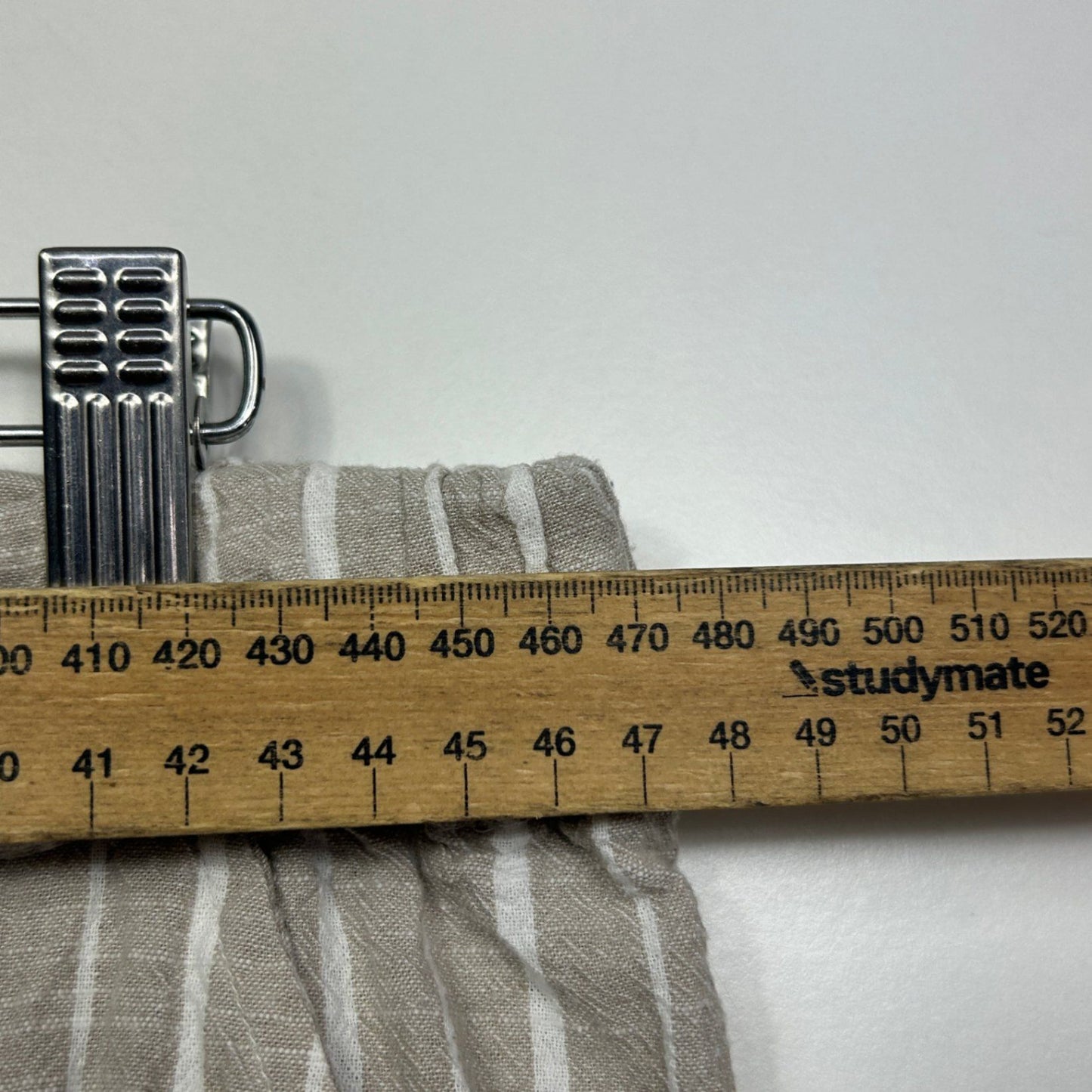 Millers Linen Blend Beige White Striped Cropped Pants Size 20