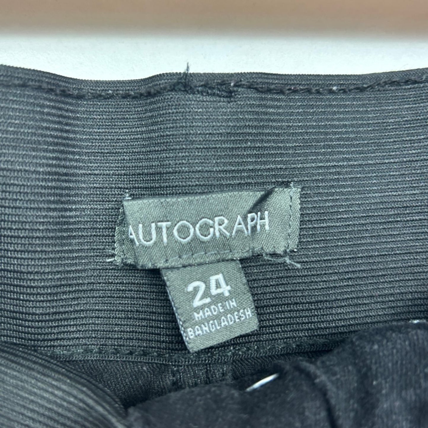 Autograph Black Stretch Denim Jeans Size 24 Plus Elastic Waist