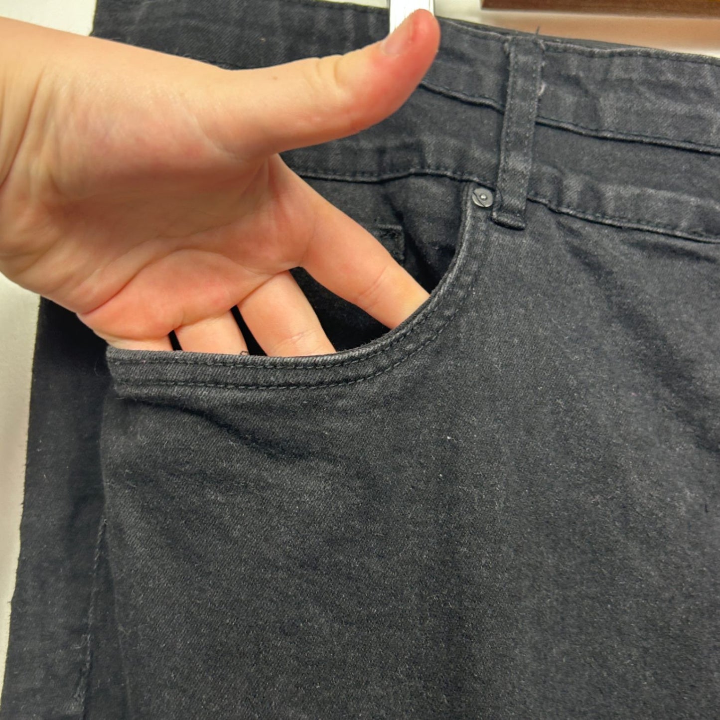 Autograph Black Stretch Denim Jeans Size 24 Plus Elastic Waist