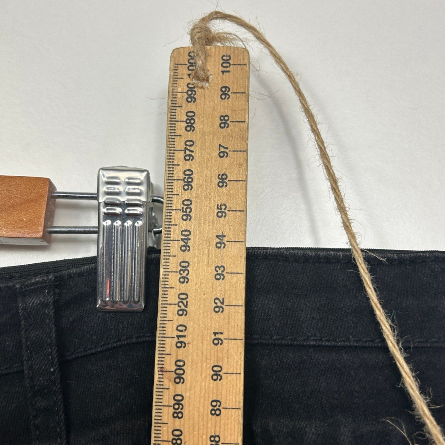 Autograph Black Stretch Denim Jeans Size 24 Plus Elastic Waist