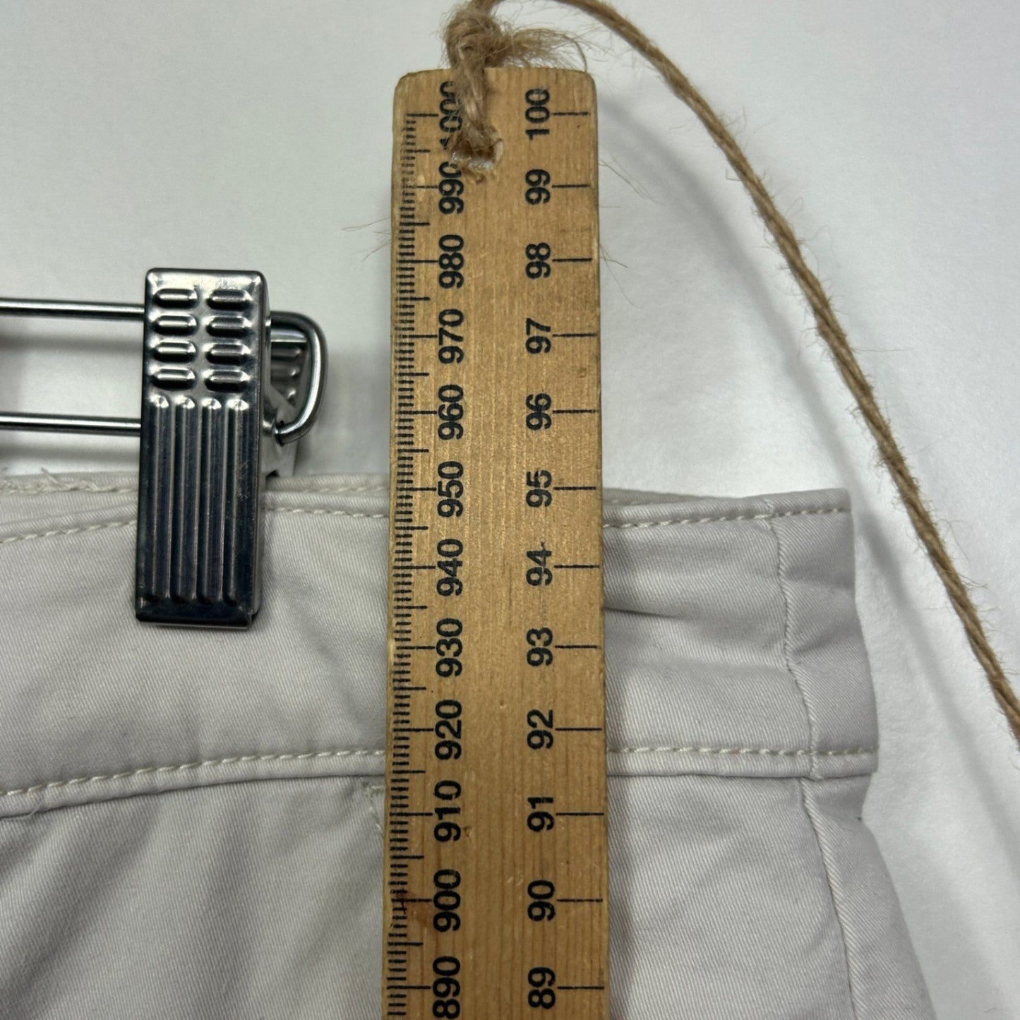 Sportscraft Beige Pockets Cotton Straight Leg Chinos Trousers Pants Size 16