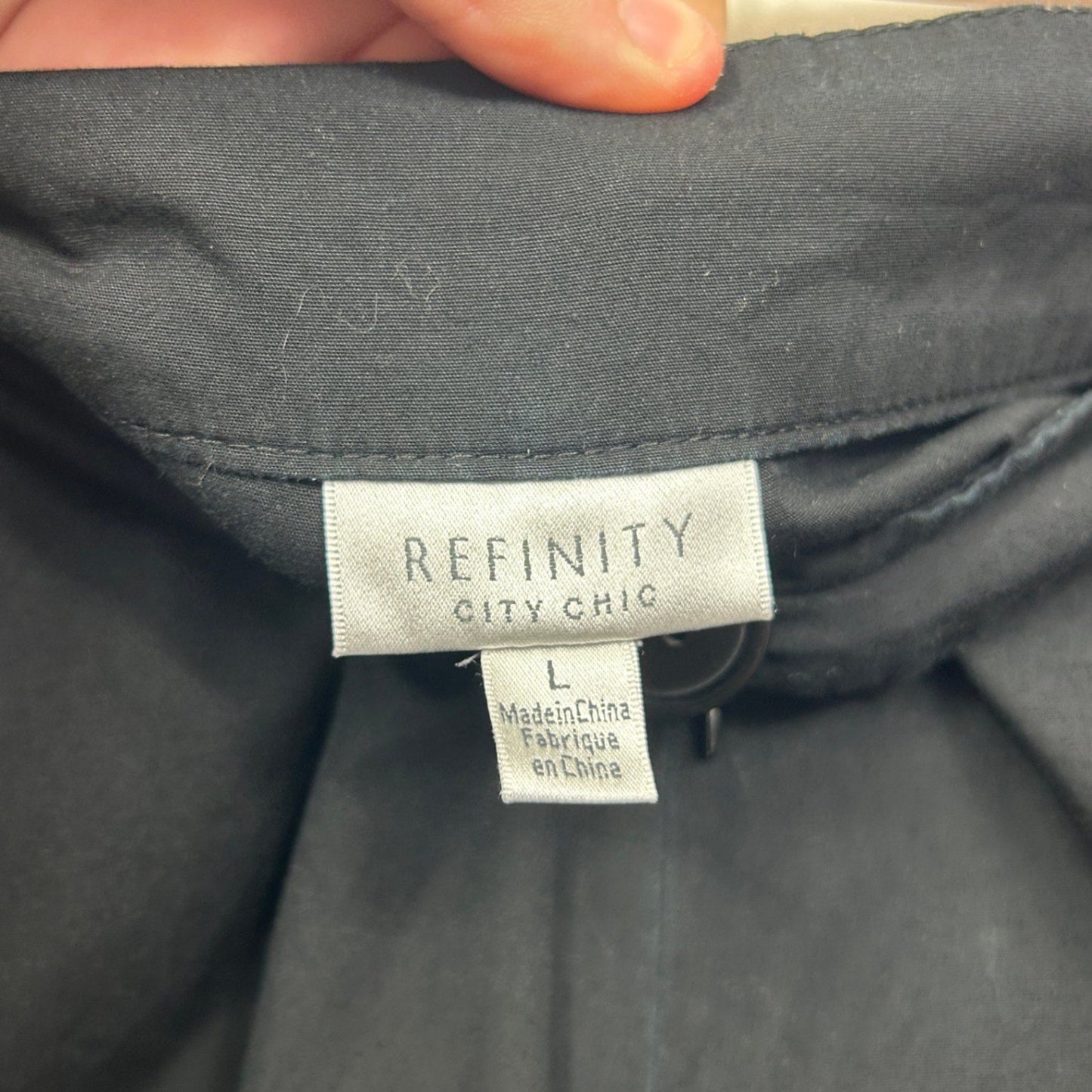 Refinity City Chic Black Wide Leg Culottes Cropped Pants Trousers Size 20 Plus