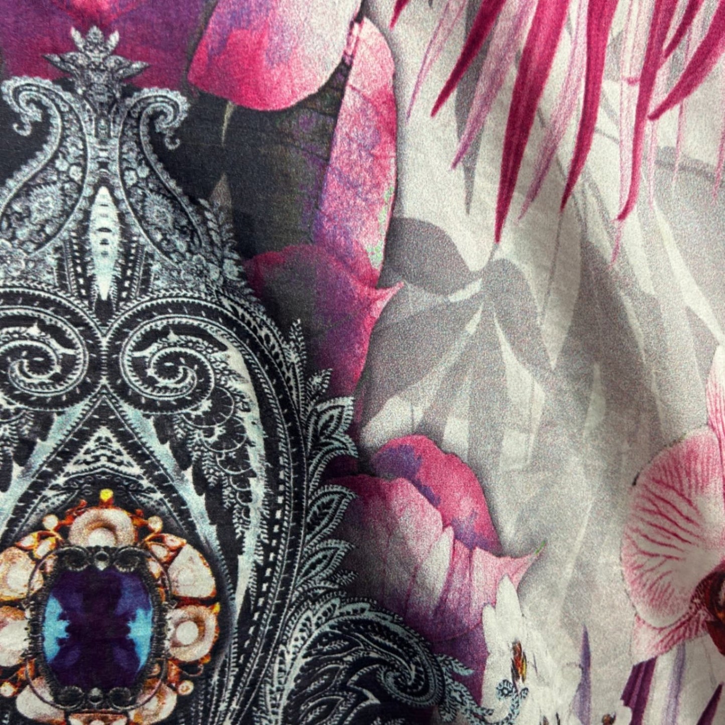 Bodacious Multicoloured Short Sleeve Kaftan Dress Size 16