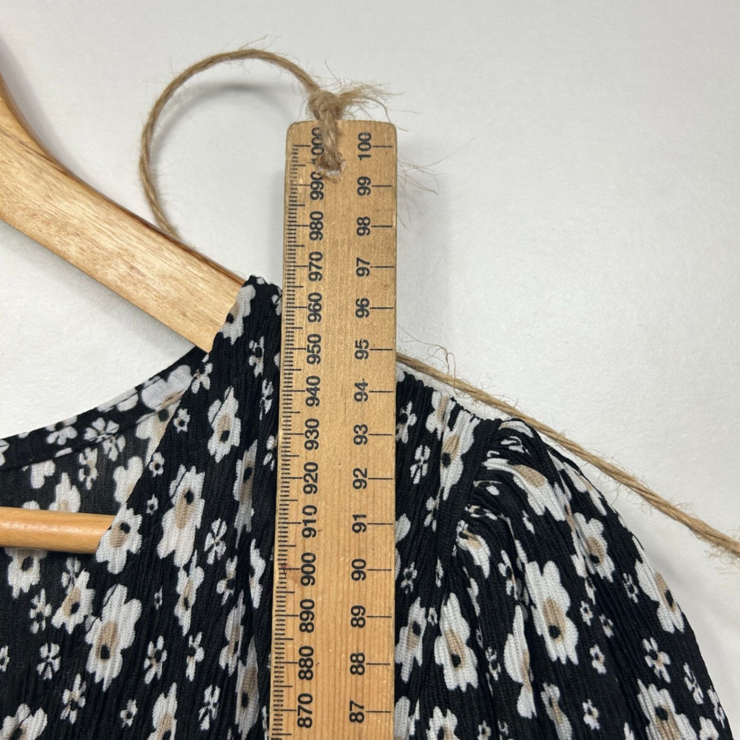 &me Women's Black White Short Sleeve Floral Casual Dress Size 16 XL