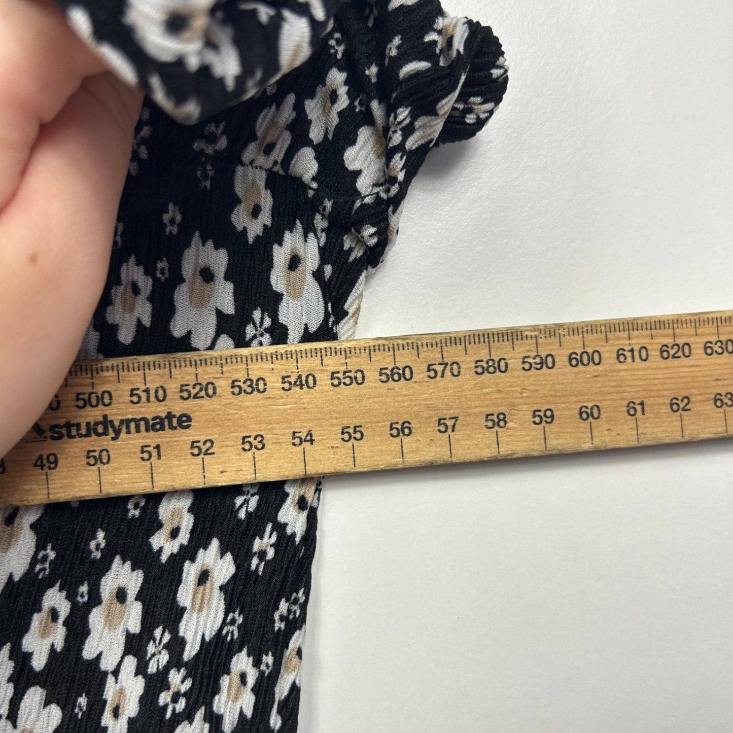 &me Women's Black White Short Sleeve Floral Casual Dress Size 16 XL