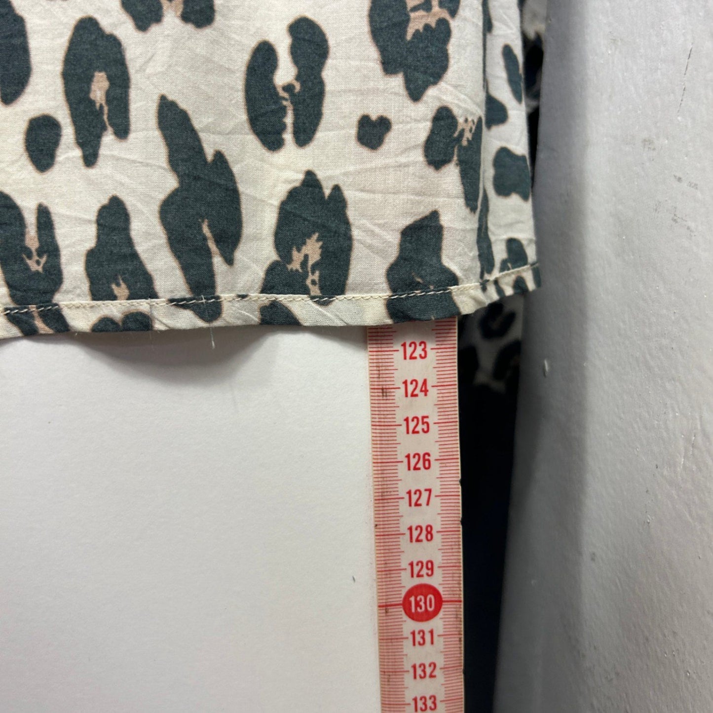 Vine Apparel Beige Black Animal Print Sleeve Peak Maxi Dress Size M/L 12 14