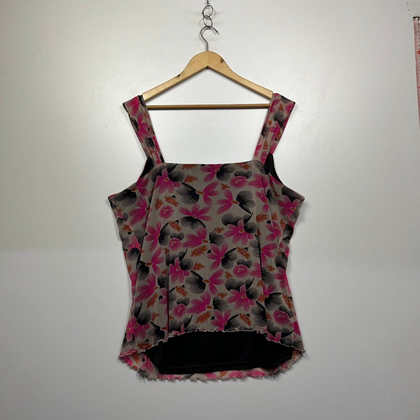 1626 Sleeveless Floral Top & Jacket Multicoloured Size 20