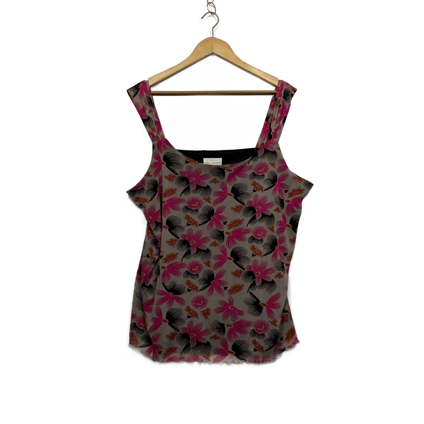 1626 Sleeveless Floral Top & Jacket Multicoloured Size 20