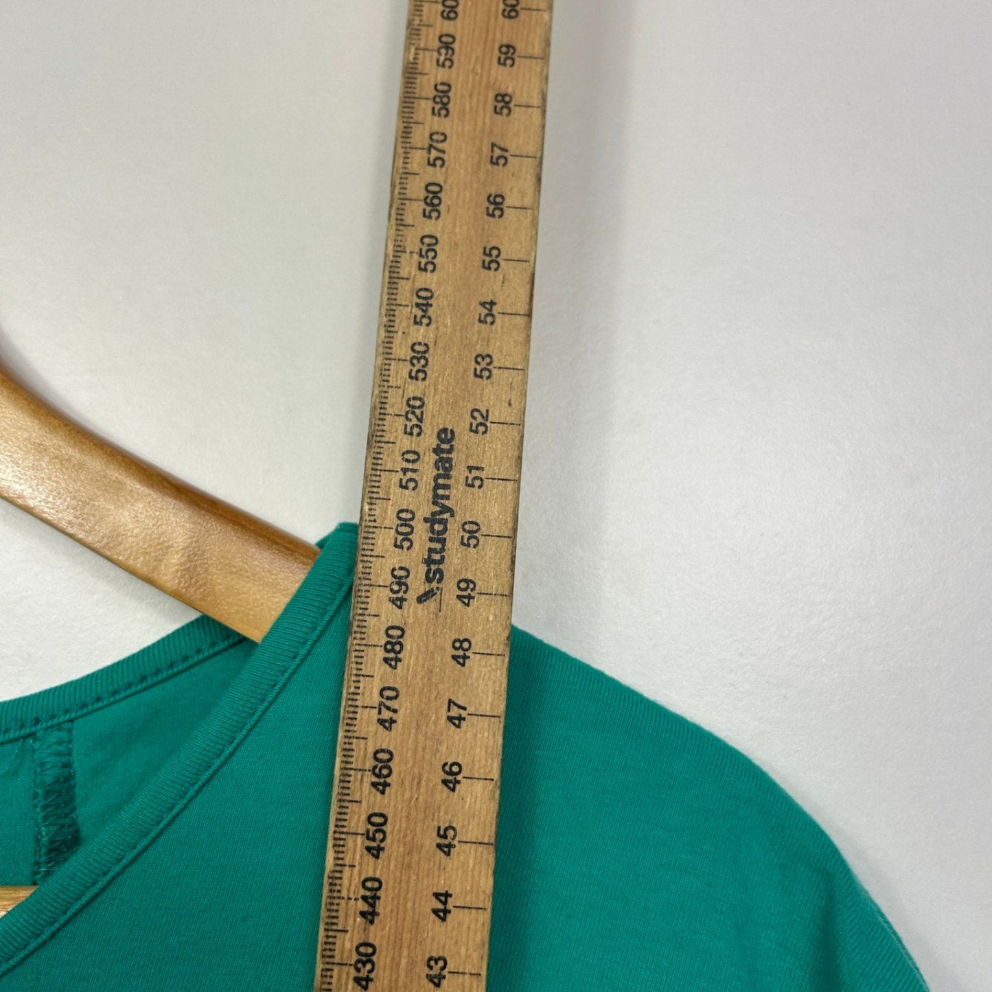 Dangerfield Green Short Sleeve Cropped Back Layered T-Shirt Size 14