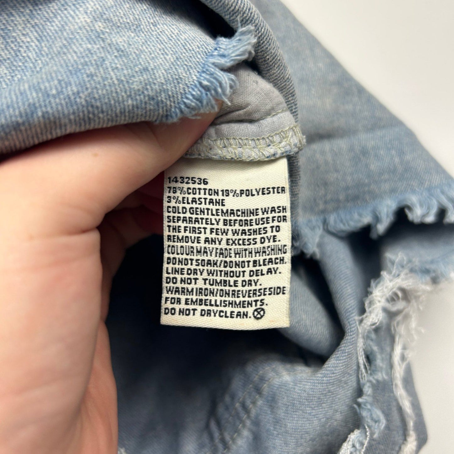 Breakers Women's Blue  Cut off Denim Shorts Size 14