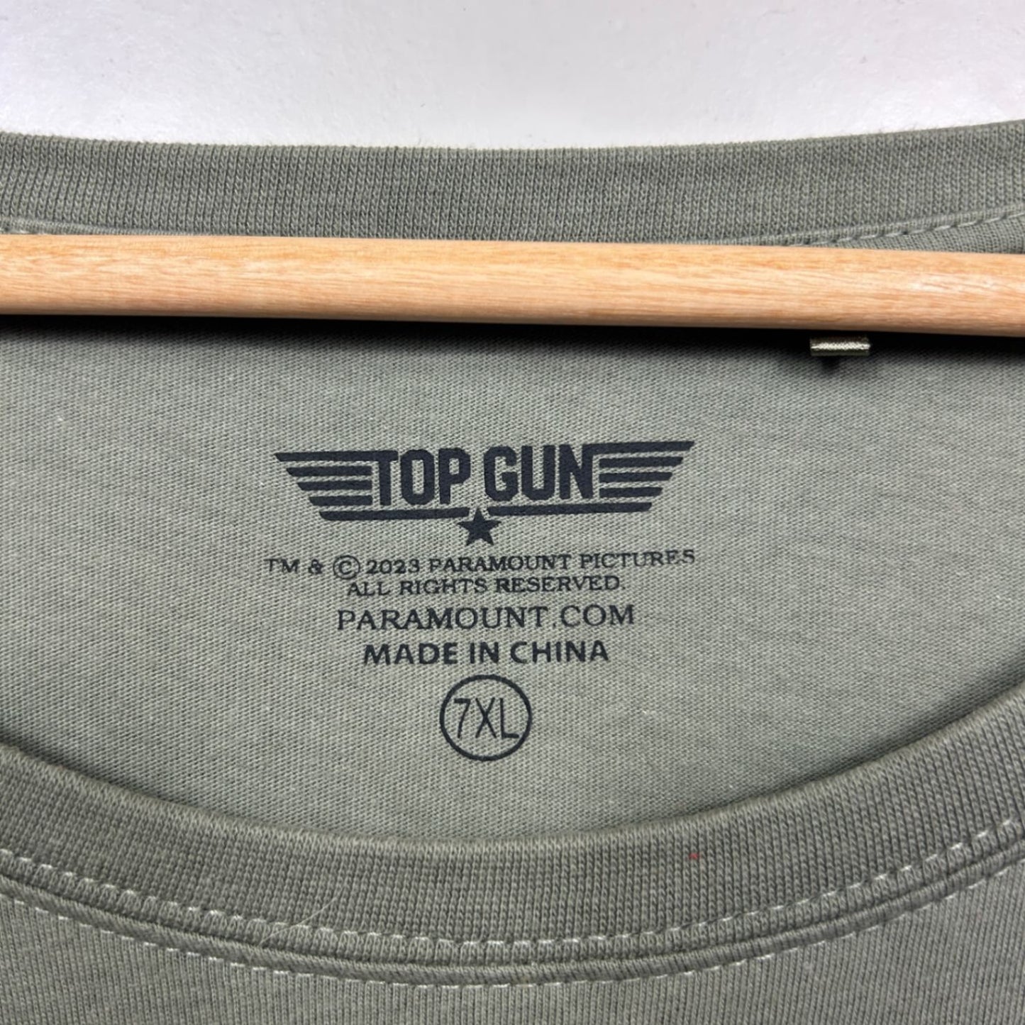 Top Gun Top Dad Men's Khaki Crew Neck Short Sleeve Cotton T-Shirt Size 7XL