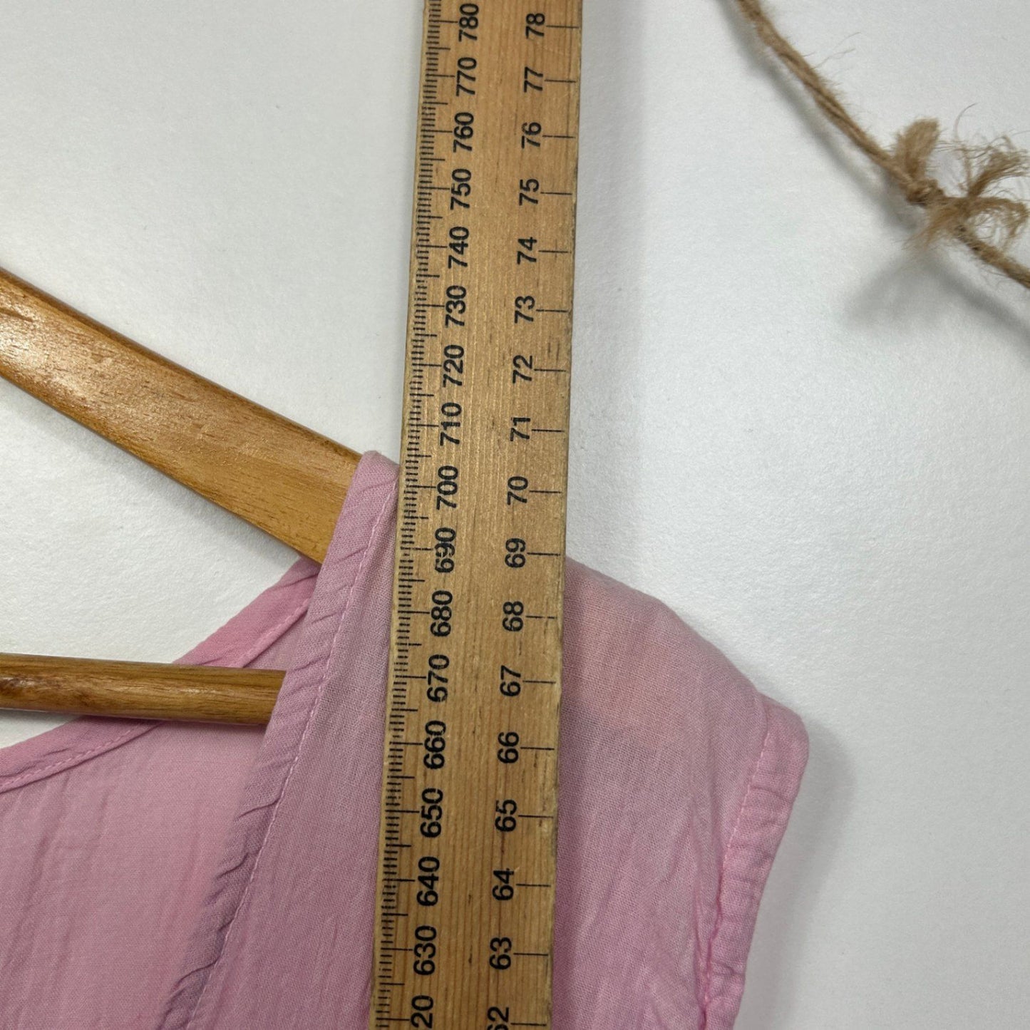 Orientique Pink Ombre Cotton Sleeveless Tunic Top Blouse Size 22