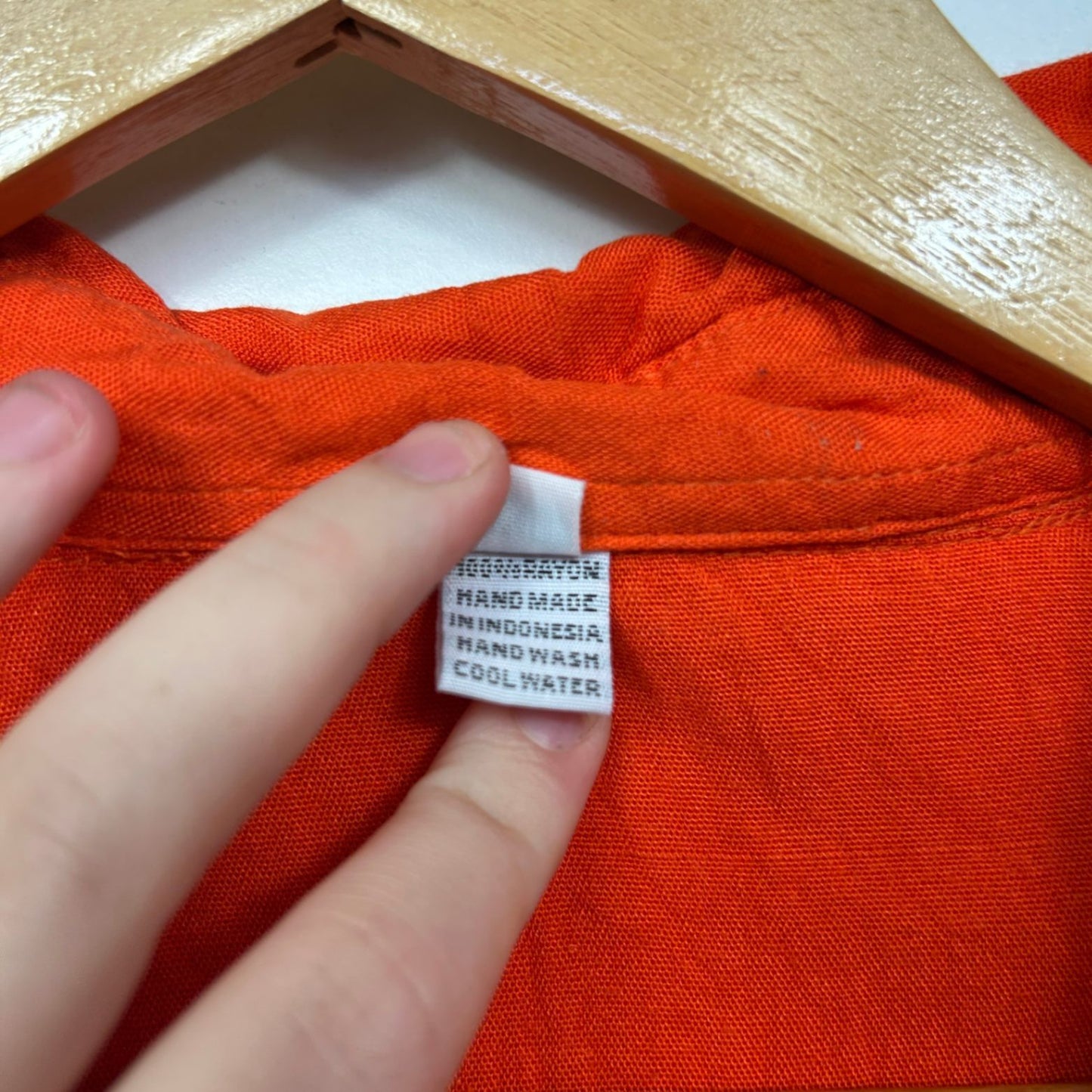 Red Rayon Embroidered Sequin Button Up Top Shirt Size 16 18 XL