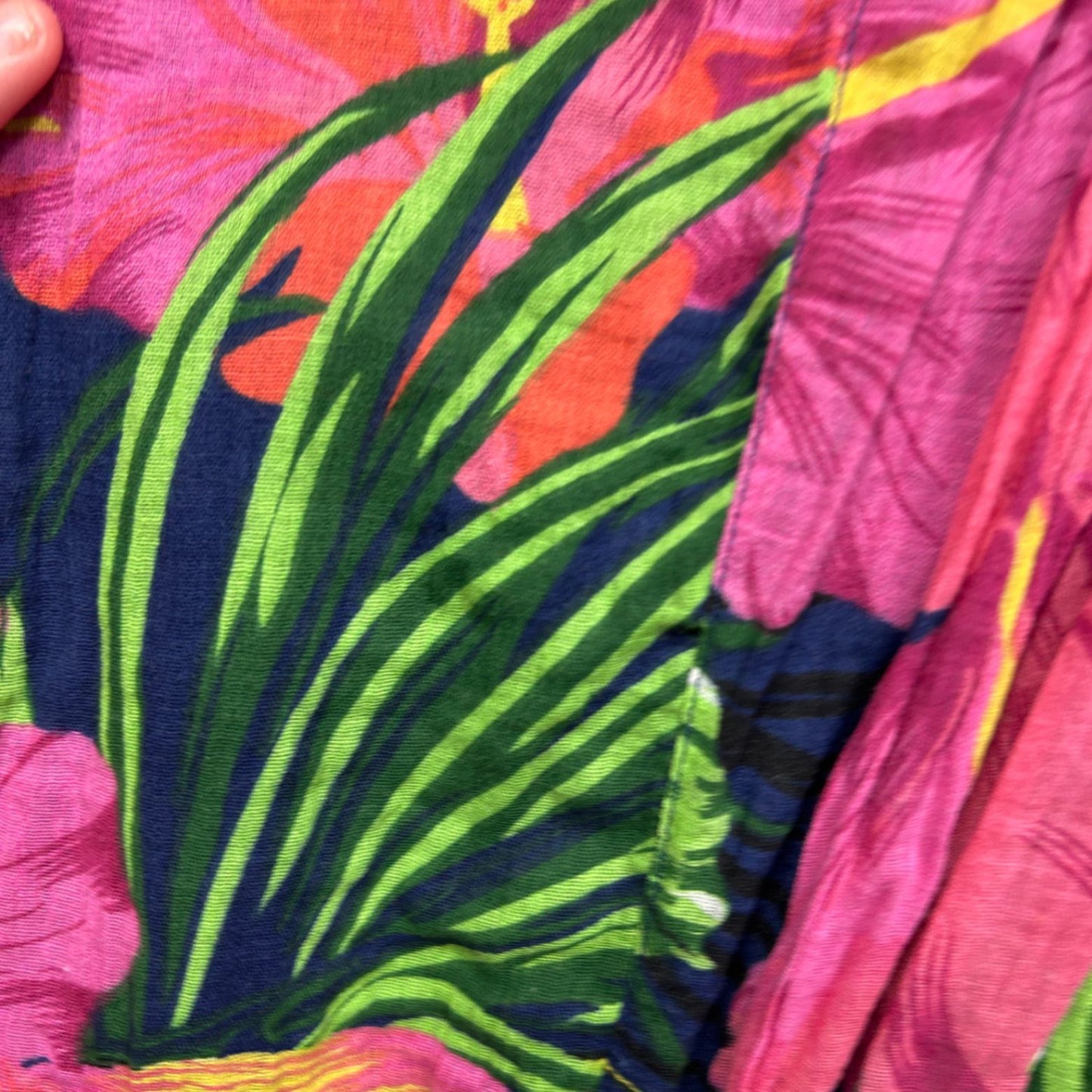 Virtuelle Sleeveless Multicoloured Floral Tropical Maxi Dress Pockets Size 16