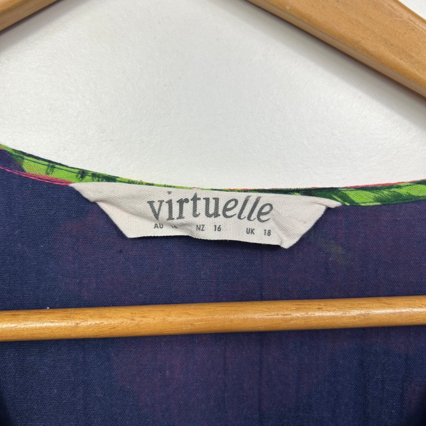 Virtuelle Sleeveless Multicoloured Floral Tropical Maxi Dress Pockets Size 16