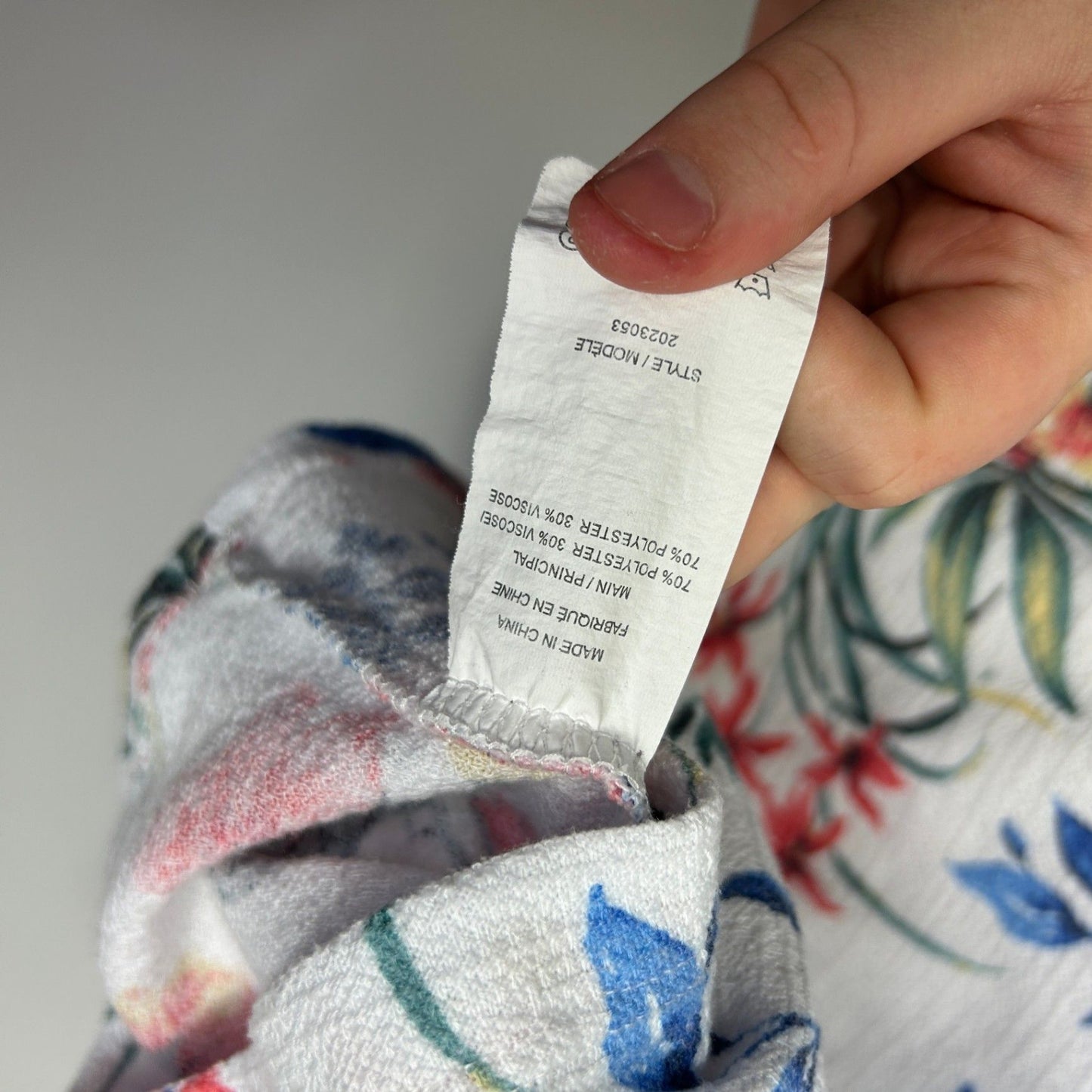 Autograph White Multicoloured Short Sleeve Floral Top Size 22