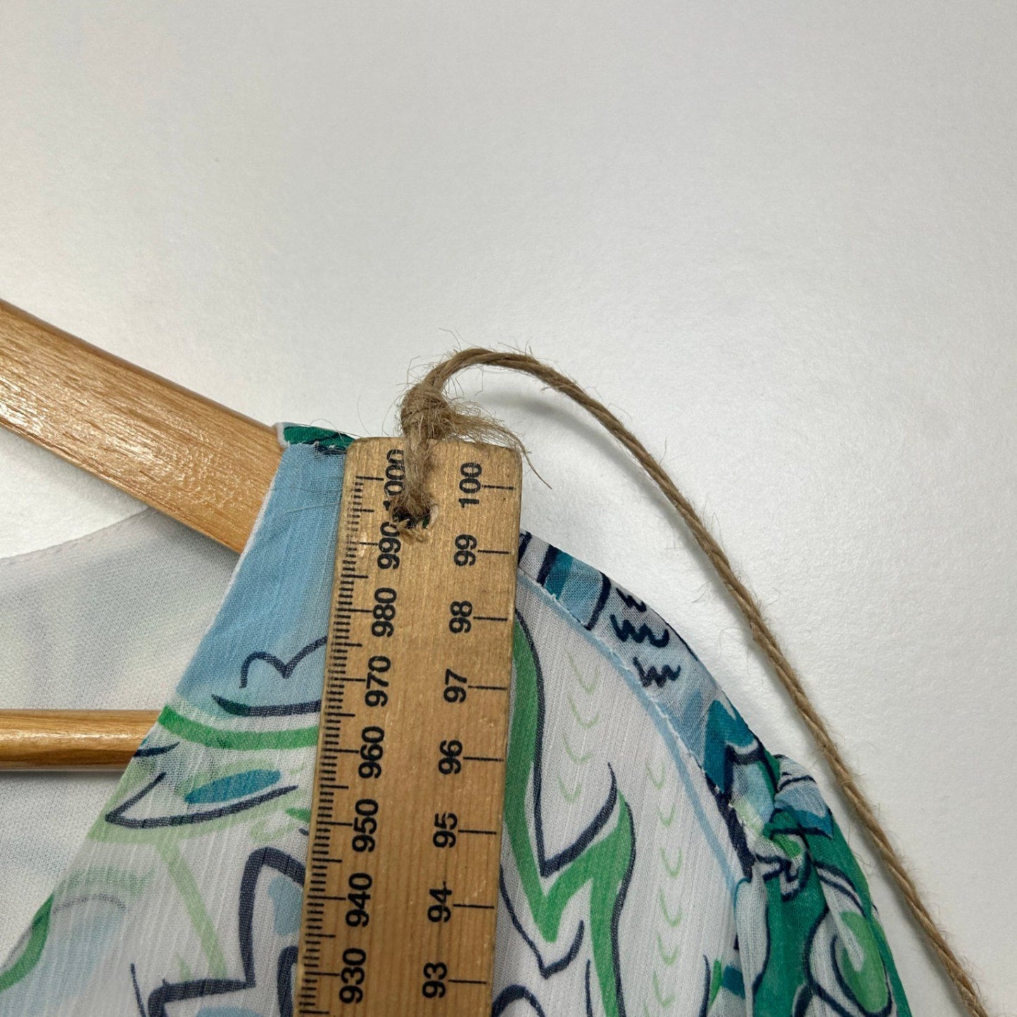 Rockmans Green White Paisley Print Long Sleeve Midi Dress Size 14