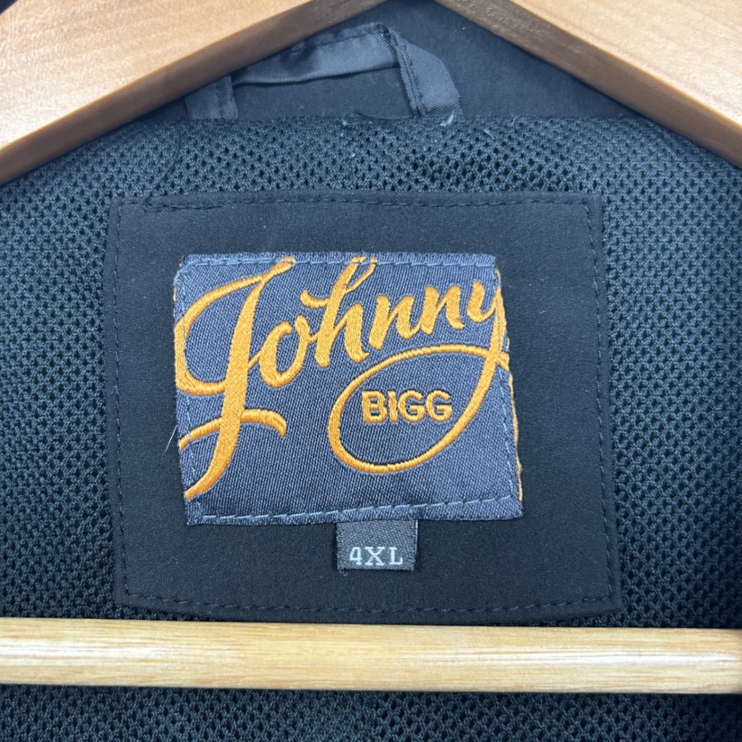 Johnny Bigg Mens Black Snap Zip Pockets Jacket  Size 4XL