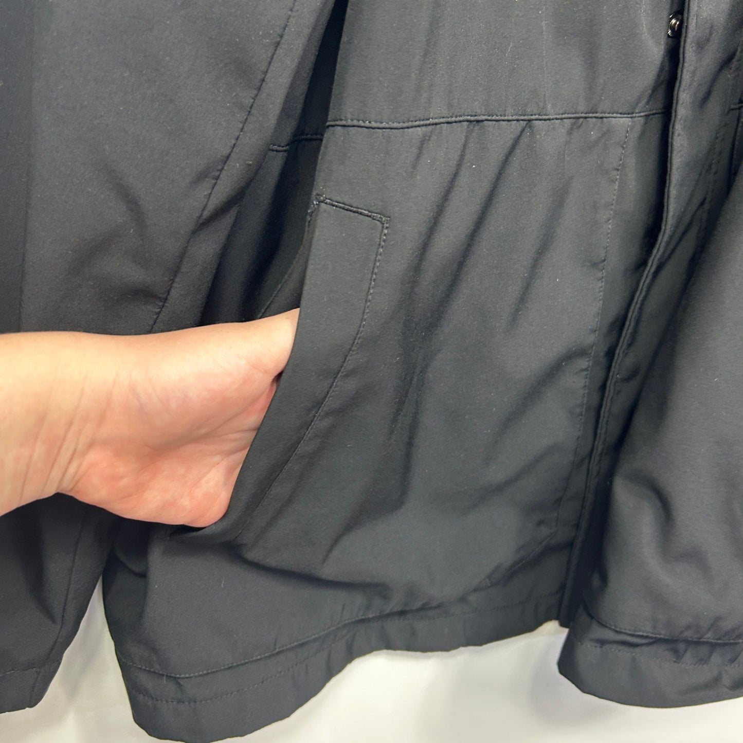 Johnny Bigg Mens Black Snap Zip Pockets Jacket  Size 4XL