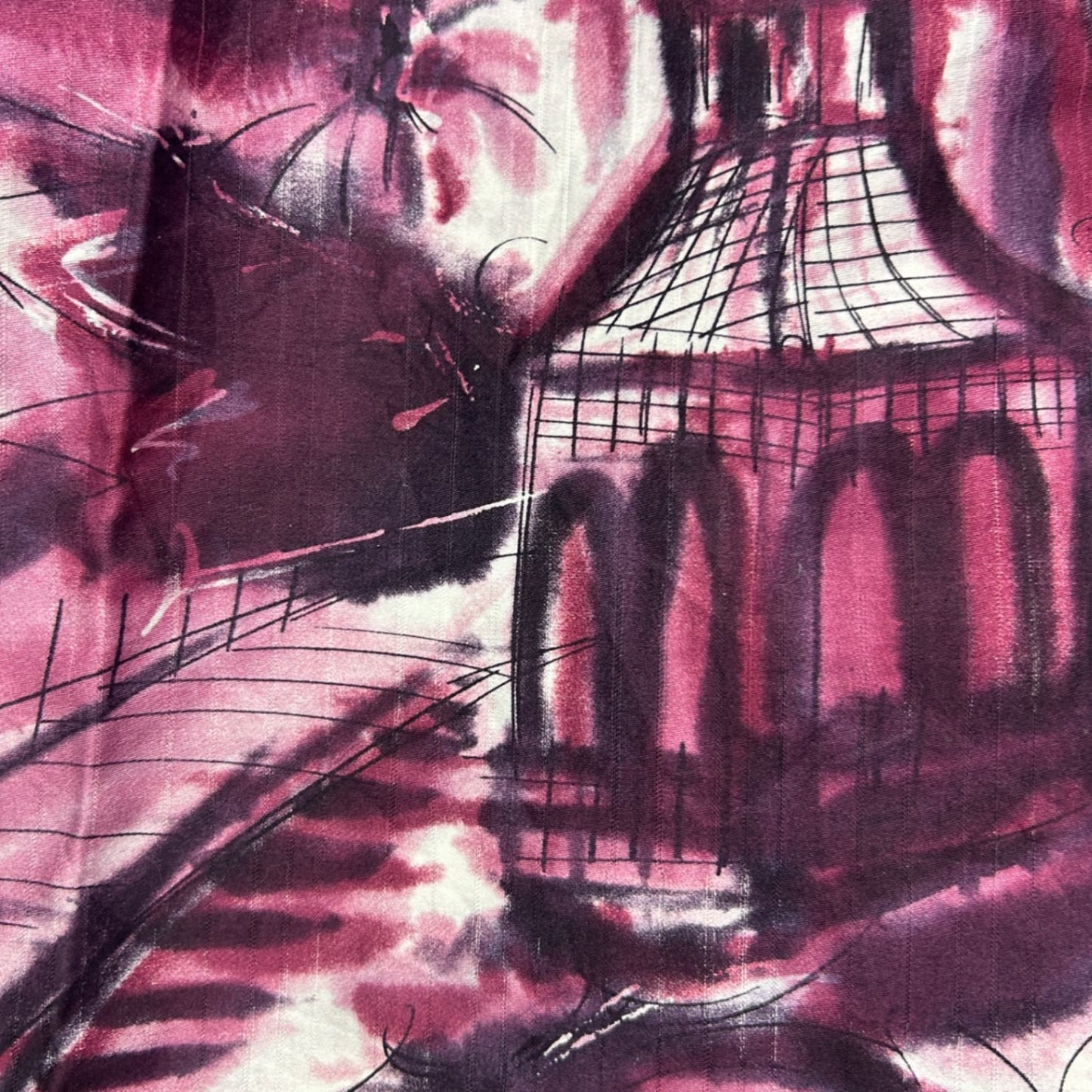 Melynda Made Women's Purple Black Mini Skirt Size 14 - 16 Handmade