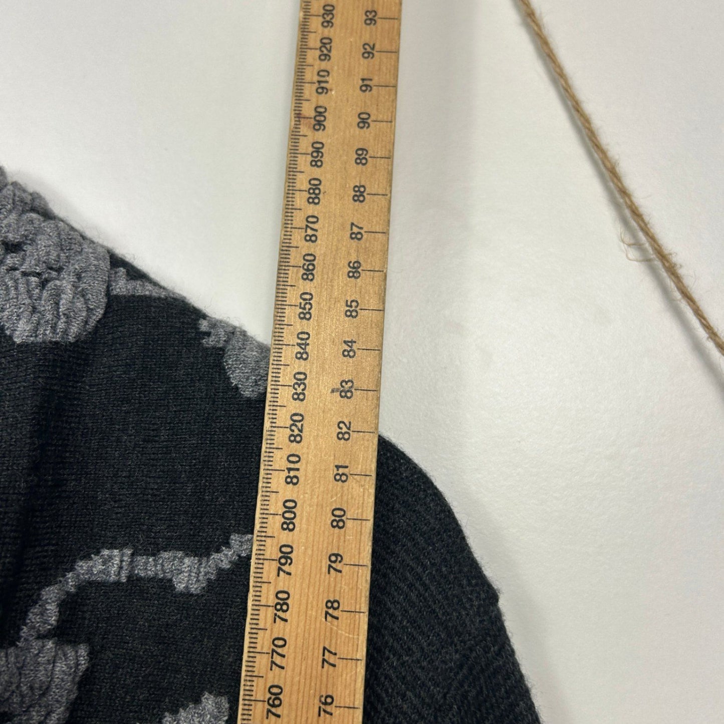 Per Una M&S Black Floral Wool Blend Long Sleeve Coat Jumper Size 22