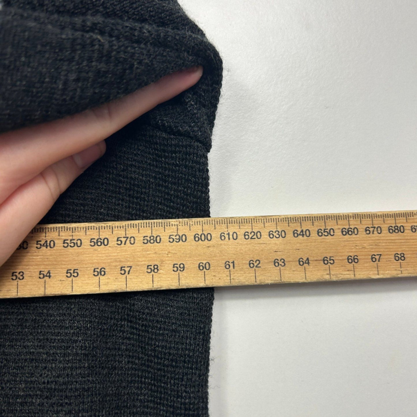 Per Una M&S Black Floral Wool Blend Long Sleeve Coat Jumper Size 22