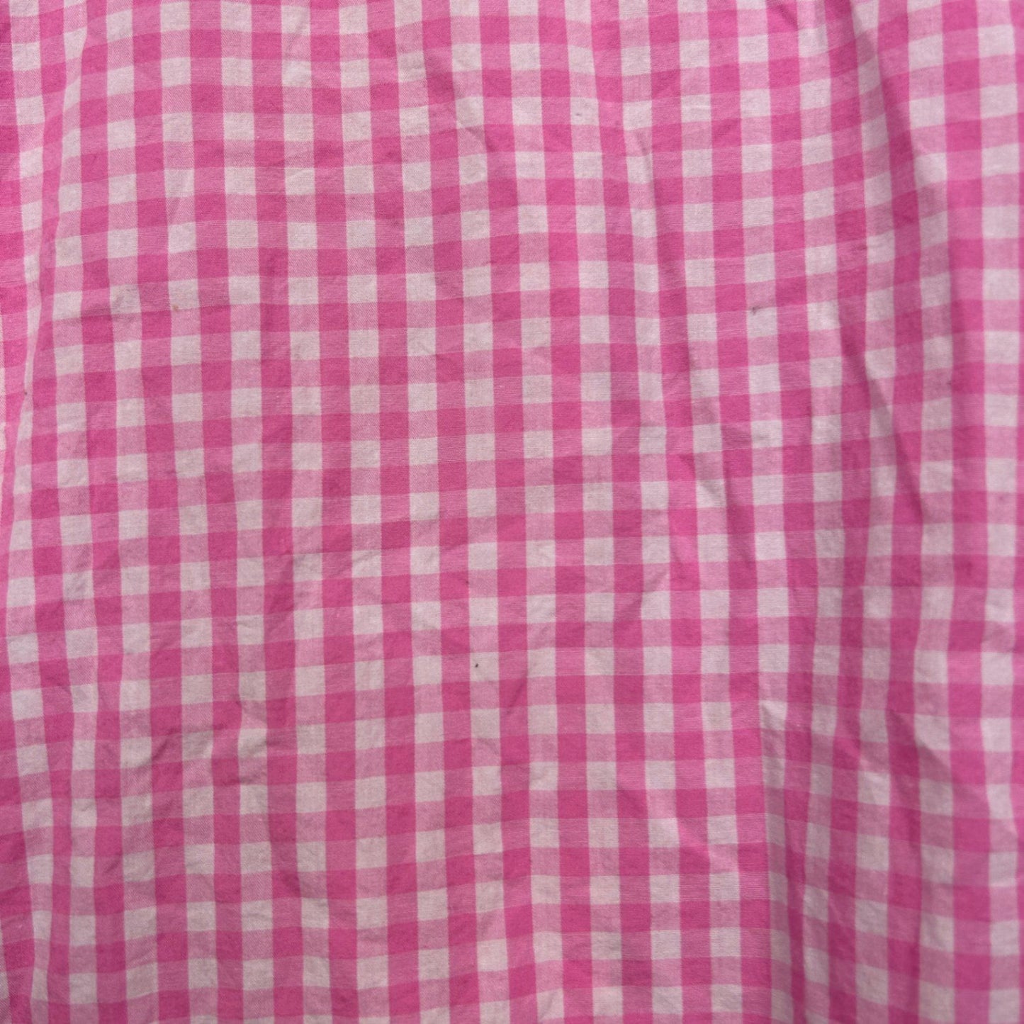 Caroline Morgan  Pink Cotton Short Sleeve Gingham Check Top Size 12