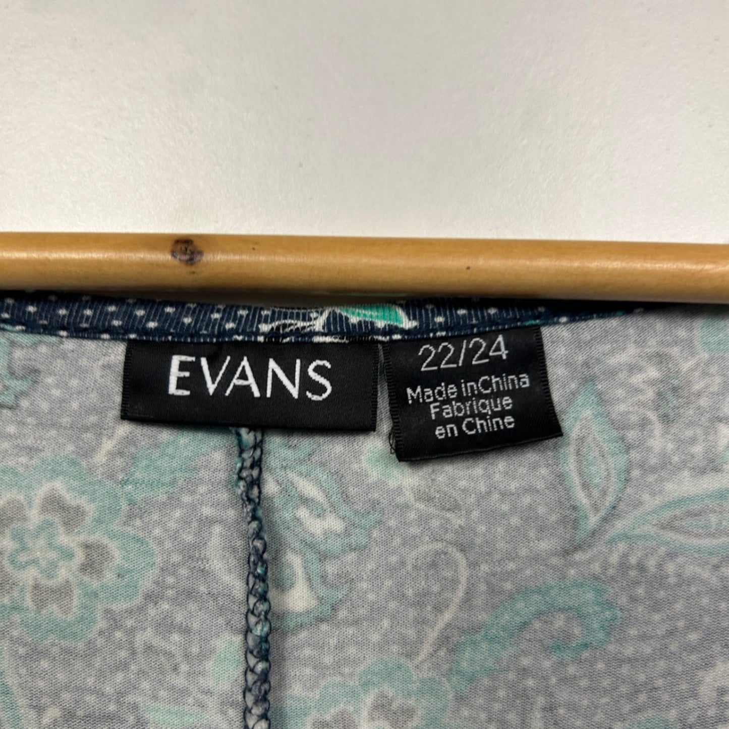 Evans Short Sleeve Green Short Sleeve Paisley Front Jersey Dress Size 22/24