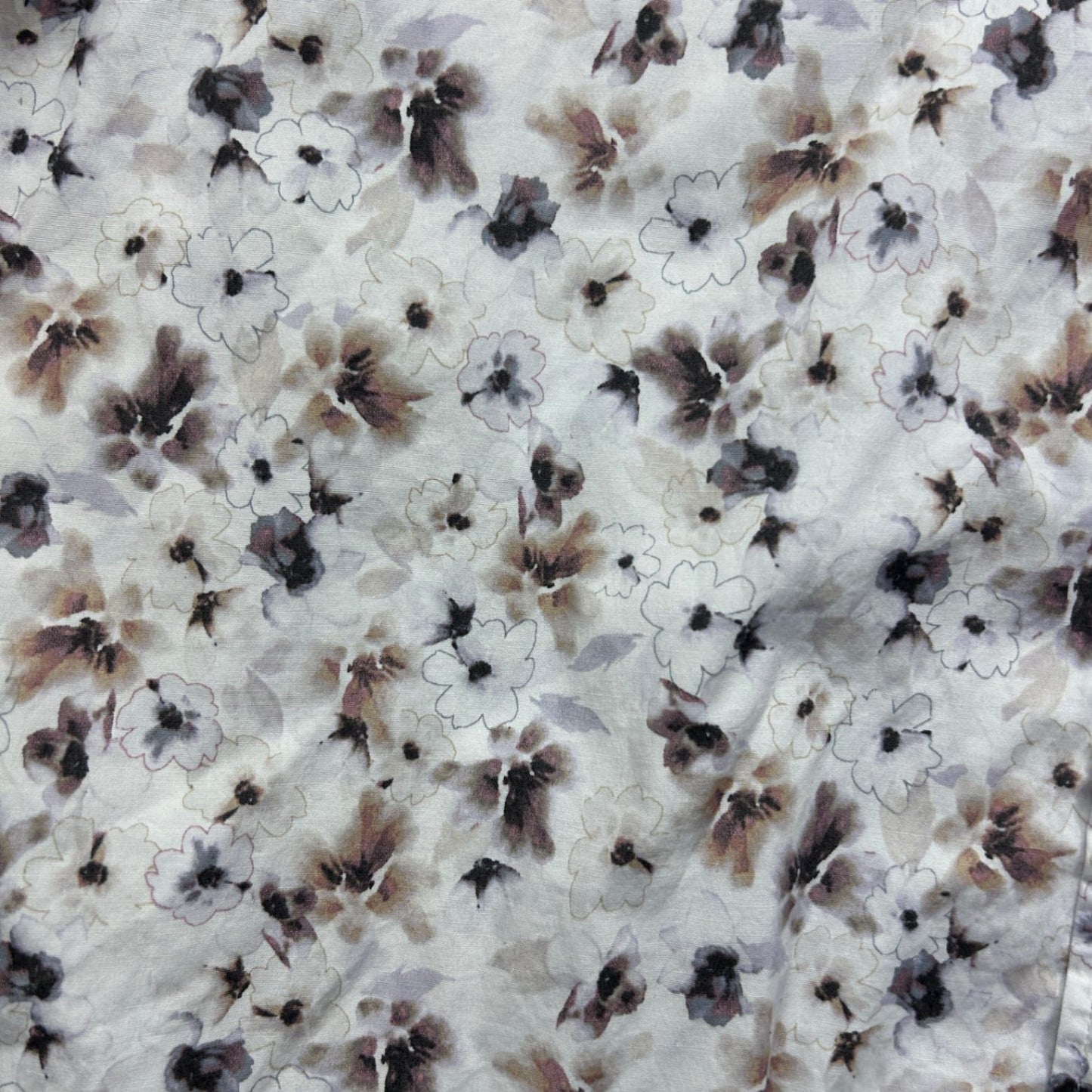 Johnny Bigg Button Up Shirt White Floral Print Long Sleeve Men's 5XL