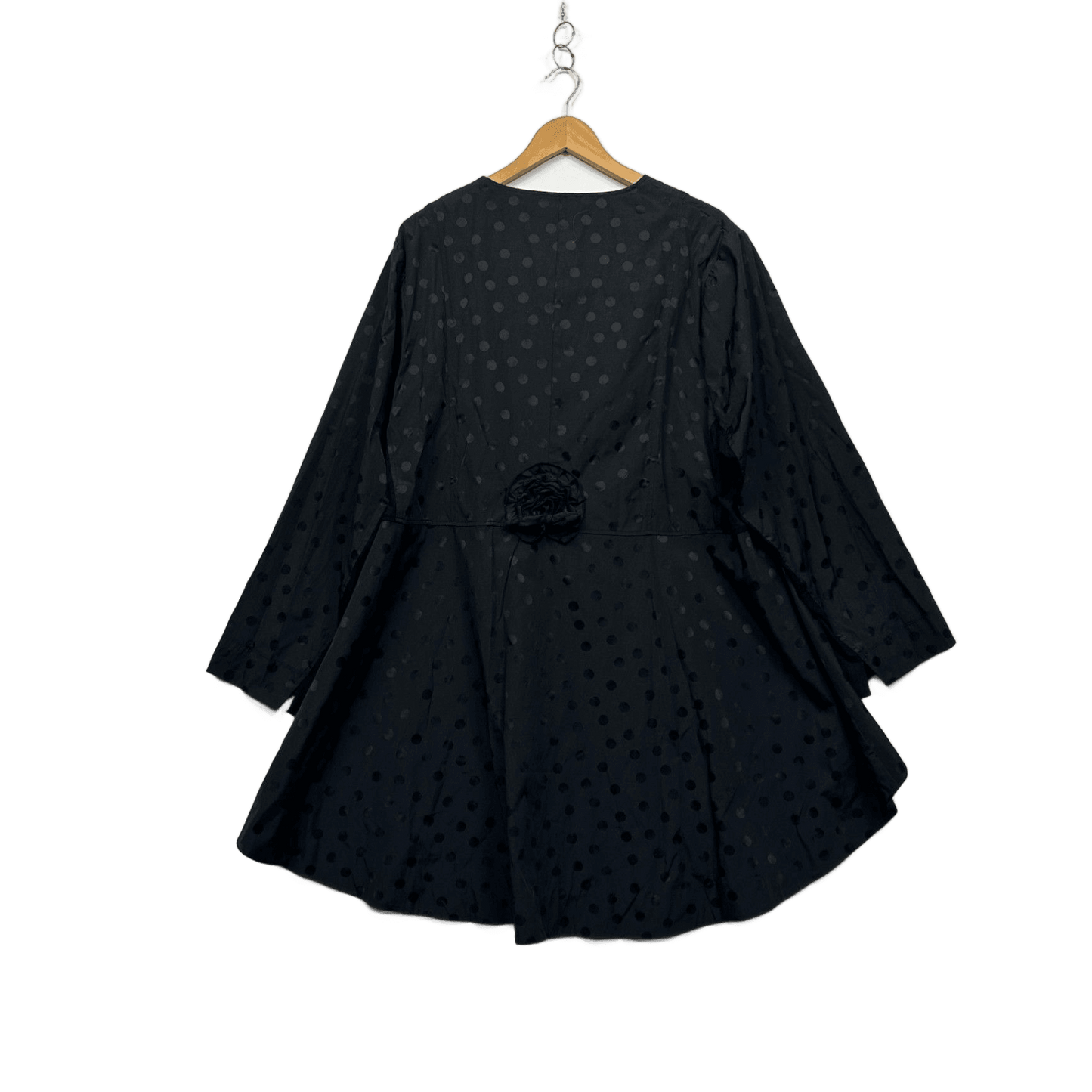 Taking Shape Black Hi Low Hem Long Sleeve Jacket Size 24 Occasional