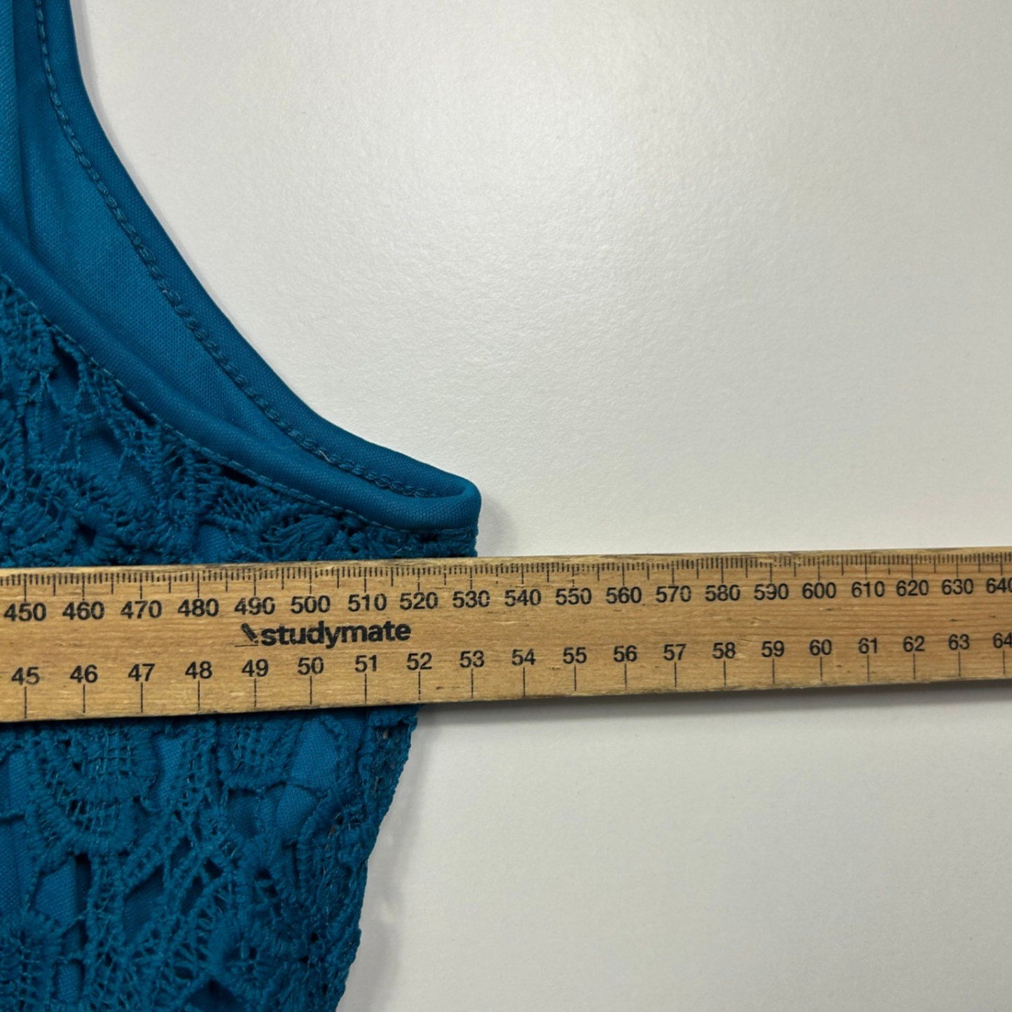 Millers Teal Blue Sleeveless Lace Overlay Sheath Dress Size 16